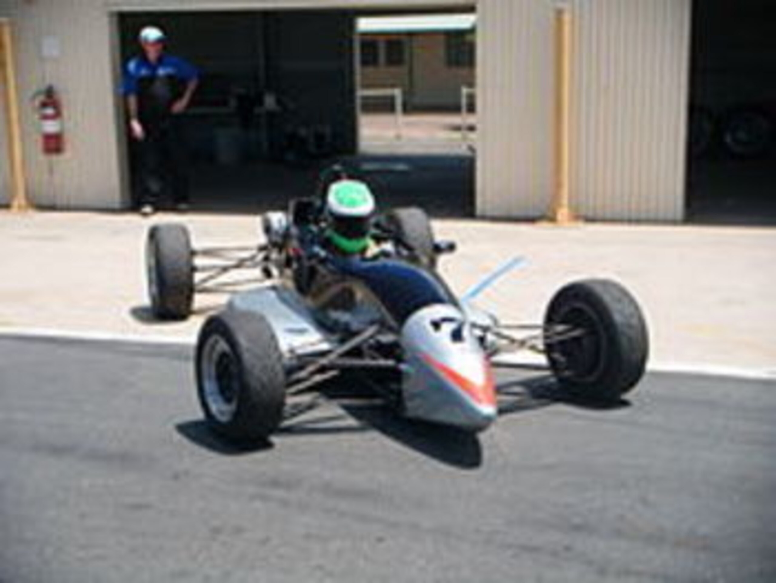 Patrick drove a Formula Ford similar to this car in 2000 at Brands Hatch, England.