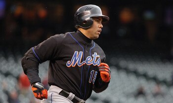 DENVER, CO - MAY 12:  Carlos Beltran #15 of the New York Mets rounds the bases on his third home run of the game off of Matt Lindstrom of the Colorado Rockies in the ninth inning at Coors Field on May 12, 2011 in Denver, Colorado. Beltran had three homeru