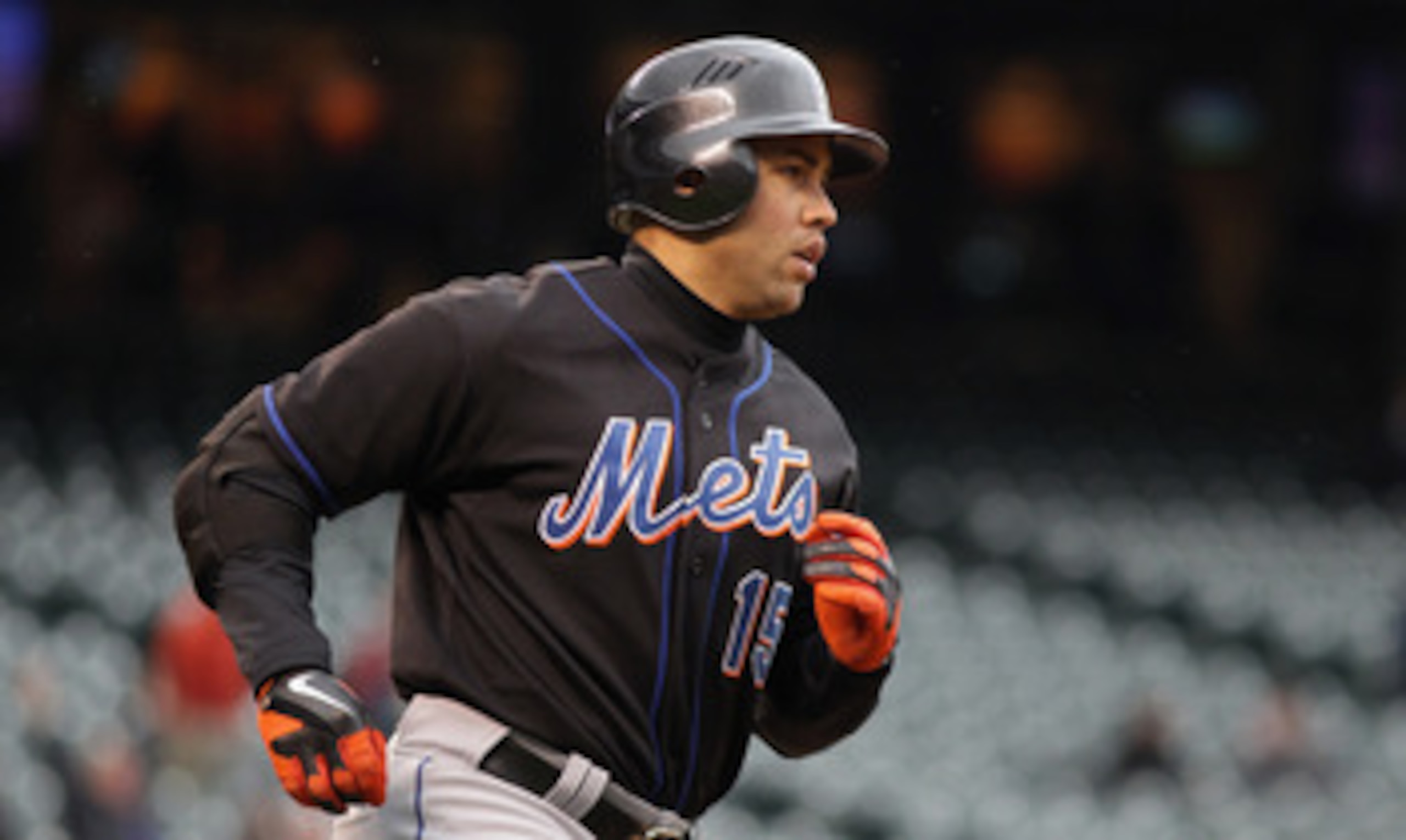 DENVER, CO - MAY 12:  Carlos Beltran #15 of the New York Mets rounds the bases on his third home run of the game off of Matt Lindstrom of the Colorado Rockies in the ninth inning at Coors Field on May 12, 2011 in Denver, Colorado. Beltran had three homeru