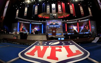 NEW YORK, NY - APRIL 28: A general view of the draft stage during the 2011 NFL Draft at Radio City Music Hall on April 28, 2011 in New York City. (Photo by Chris Trotman/Getty Images) NEW YORK, NY - APRIL 28: A general view of the draft stage during the 2011 NFL Draft at Radio City Music Hall on April 28, 2011 in New York City. (Photo by Chris Trotman/Getty Images)