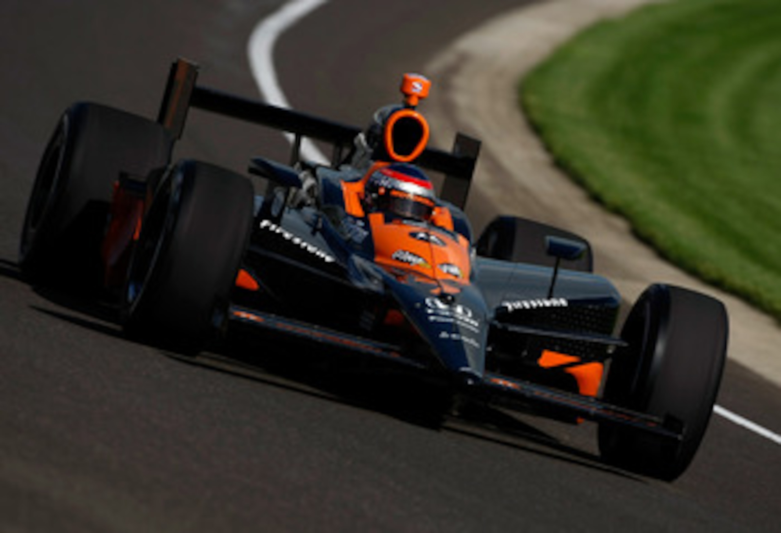 INDIANAPOLIS - MAY 07:  Danica Patrick drives of the #7 Motorola Andretti Green Racing Dallara Honda during practice for the IRL IndyCar Series 93rd running of the Indianapolis 500 on May 7, 2009 at Indianapolis Motor Speedway in Indianapolis, indiana.  (