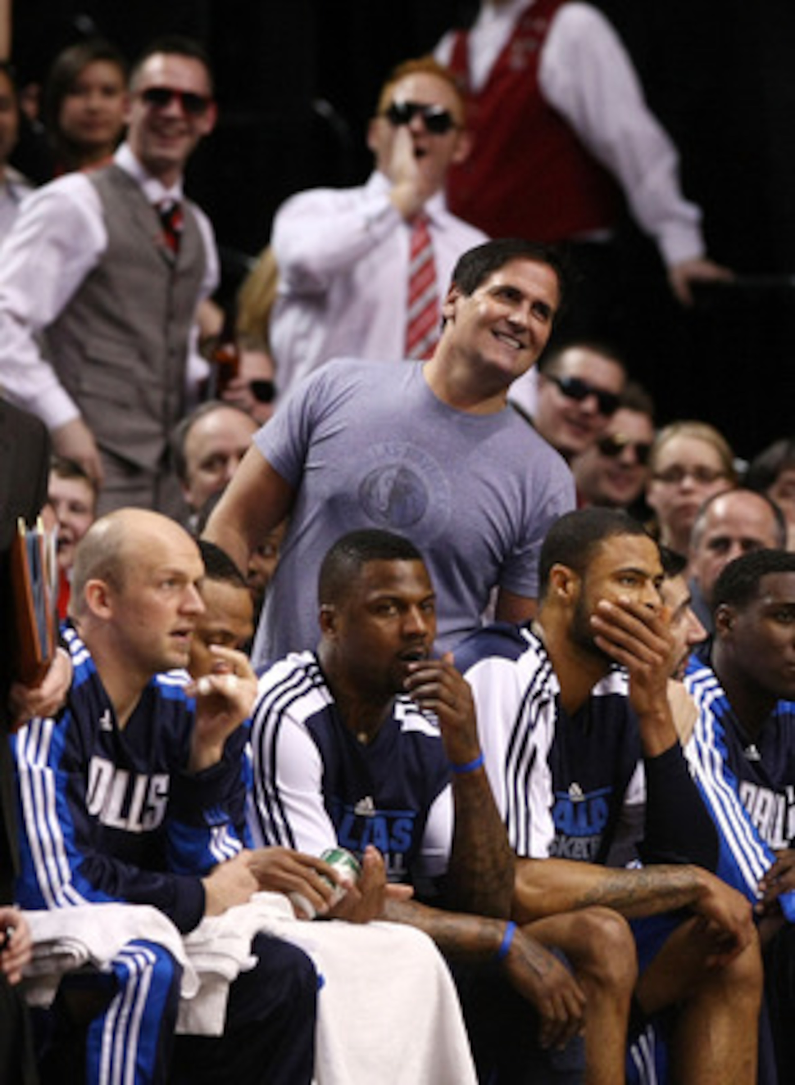 PORTLAND, OR - APRIL 21:  Dallas Mavericks owner, Mark Cuban, watches the game against the Portland Trail Blazers in Game Three of the Western Conference Quarterfinals in the 2011 NBA Playoffs on April 21, 2011 at the Rose Garden in Portland, Oregon. NOTE