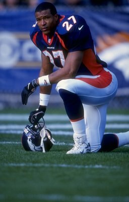 6 Dec 1998: Safety Steve Atwater #27 of the Denver Broncos looks on during the game against the Kansas City Chiefs at Mile High Stadium in Denver, Colorado. The Broncos defeated the Chiefs 35-31.