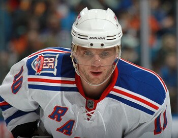 UNIONDALE, NY - MARCH 31:  Marian Gaborik #10 of the New York Rangers skates against the New York Islanders at the Nassau Coliseum on March 31, 2011 in Uniondale, New York.  (Photo by Bruce Bennett/Getty Images)