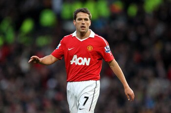 MANCHESTER, ENGLAND - JANUARY 09:  Michael Owen of Manchester United looks on during the FA Cup sponsored by E.ON 3rd round match between Manchester United and Liverpool at Old Trafford on January 9, 2011 in Manchester, England. (Photo by Alex Livesey/Get