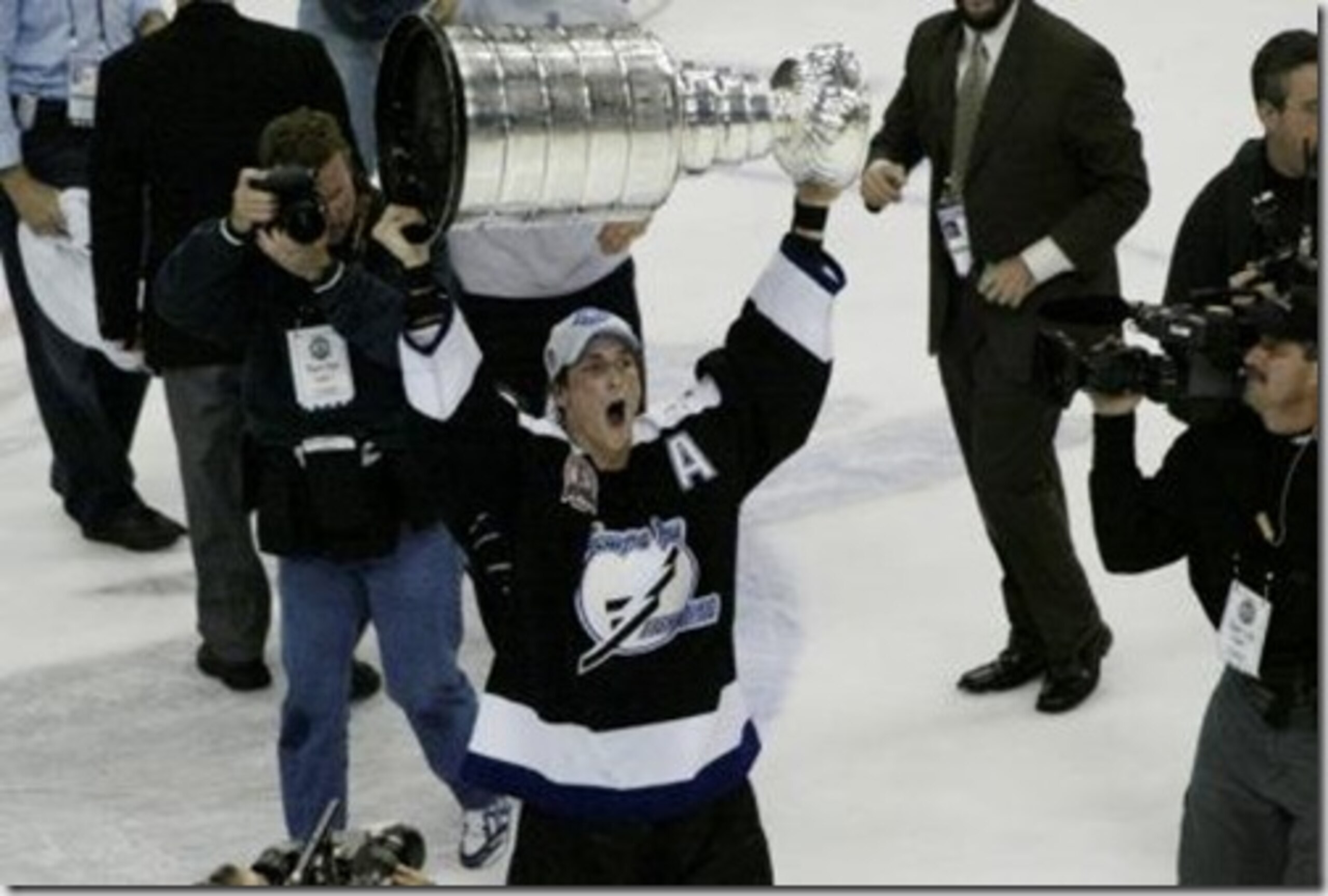 Vinny hoists the holy grail