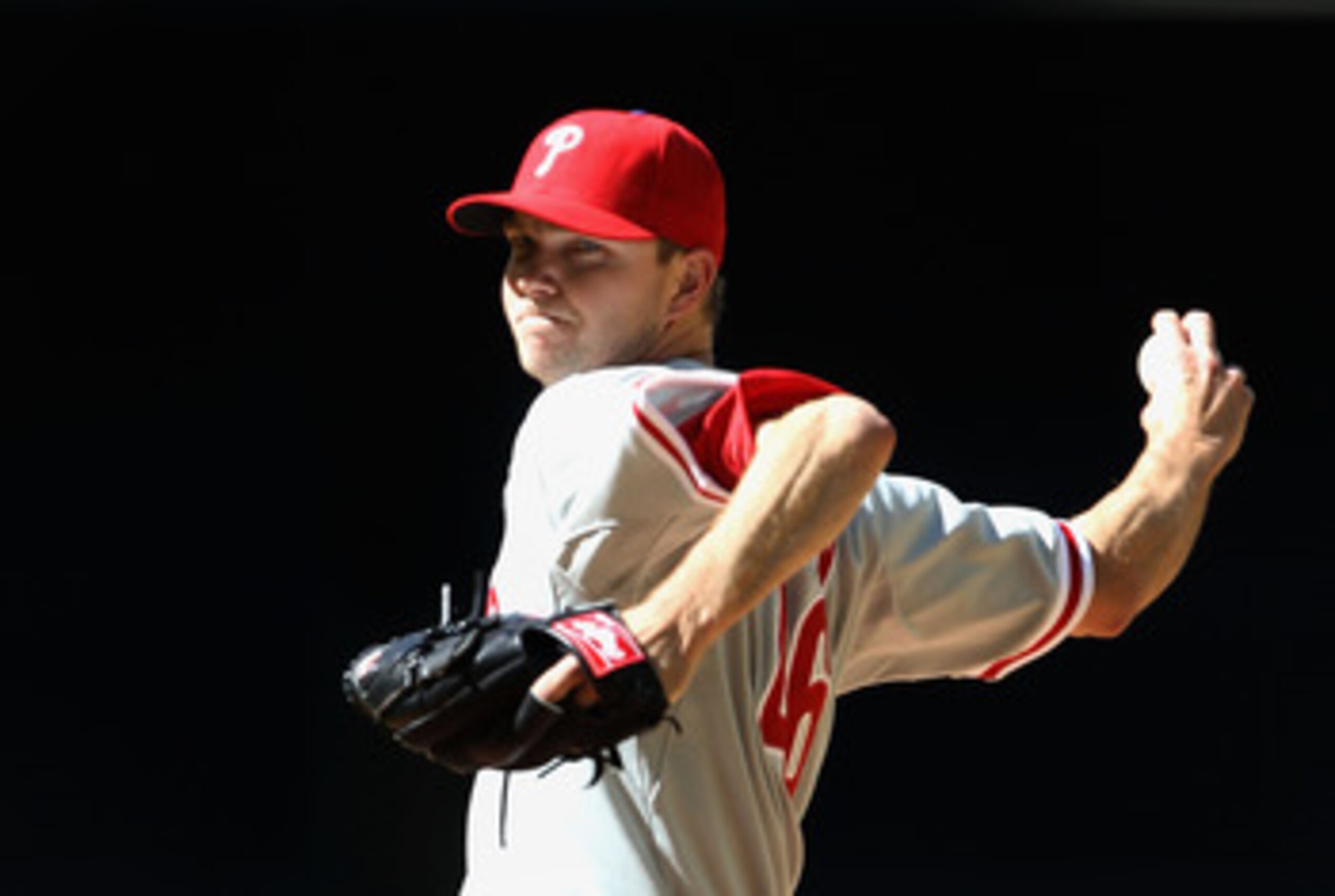 PHOENIX, AZ - APRIL 27:  Relief pitcher Ryan Madson #46 of the Philadelphia Phillies pitches against the Arizona Diamondbacks during the Major League Baseball game at Chase Field on April 27, 2011 in Phoenix, Arizona. The Phillies defeated the Diamondback