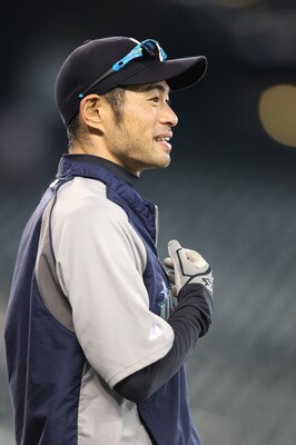 SEATTLE - MAY 06:  Ichiro Suzuki #51 of the Seattle Mariners looks on during batting practice prior to the game against the Chicago White Sox at Safeco Field on May 6, 2011 in Seattle, Washington. The Mariners won 3-2. (Photo by Otto Greule Jr/Getty Image