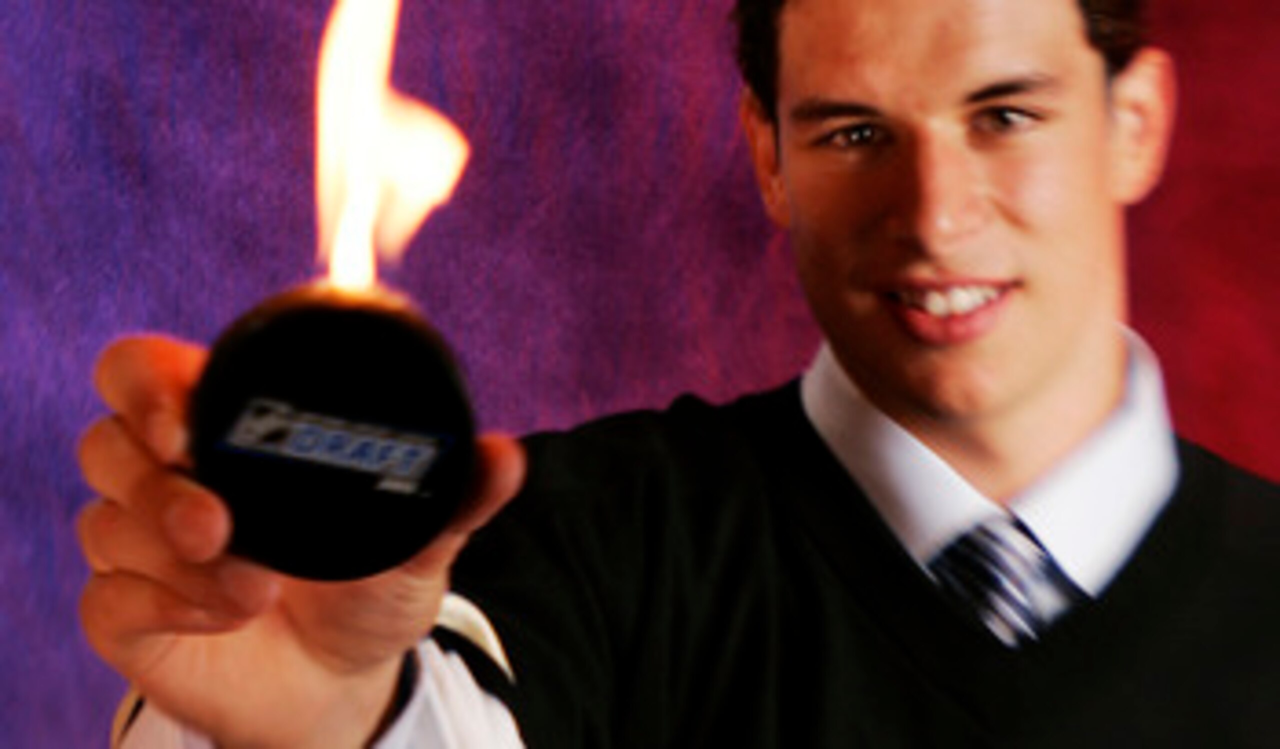 OTTAWA, CANADA - JULY 30:  Sidney Crosby of the Pittsburgh Penguins poses for a portrait after being selected first overall during the NHL draft on July 30, 2005 at the Westin Hotel in Ottawa, Canada.  (Photo by Brian Bahr/Getty Images)