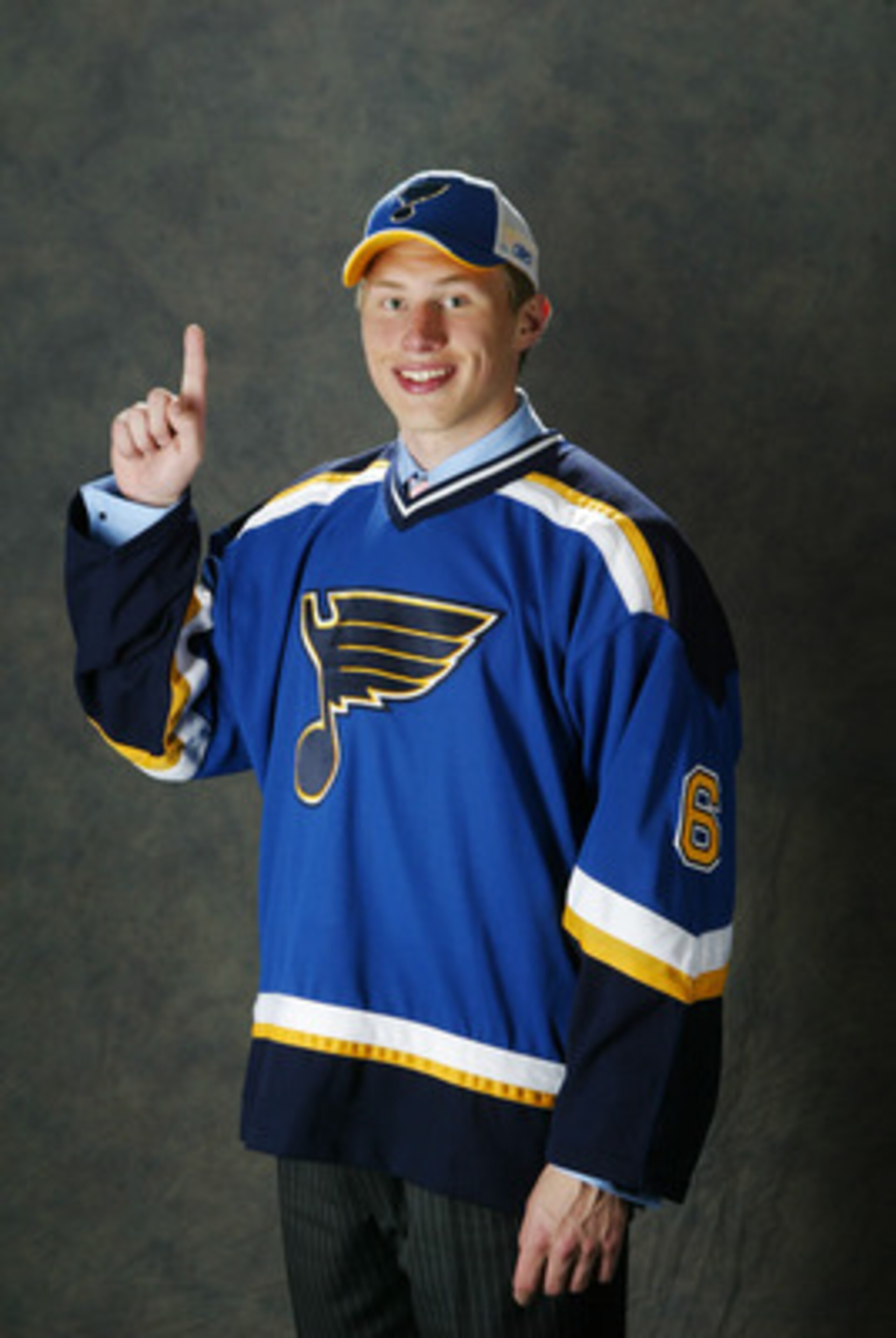VANCOUVER, CAN - JUNE 24:  Erik Johnson poses for a portrait backstage at the 2006 NHL Draft held at General Motors Place on June 24, 2006 in Vancouver, Canada.  (Dave Sandford/Getty Images for NHL)