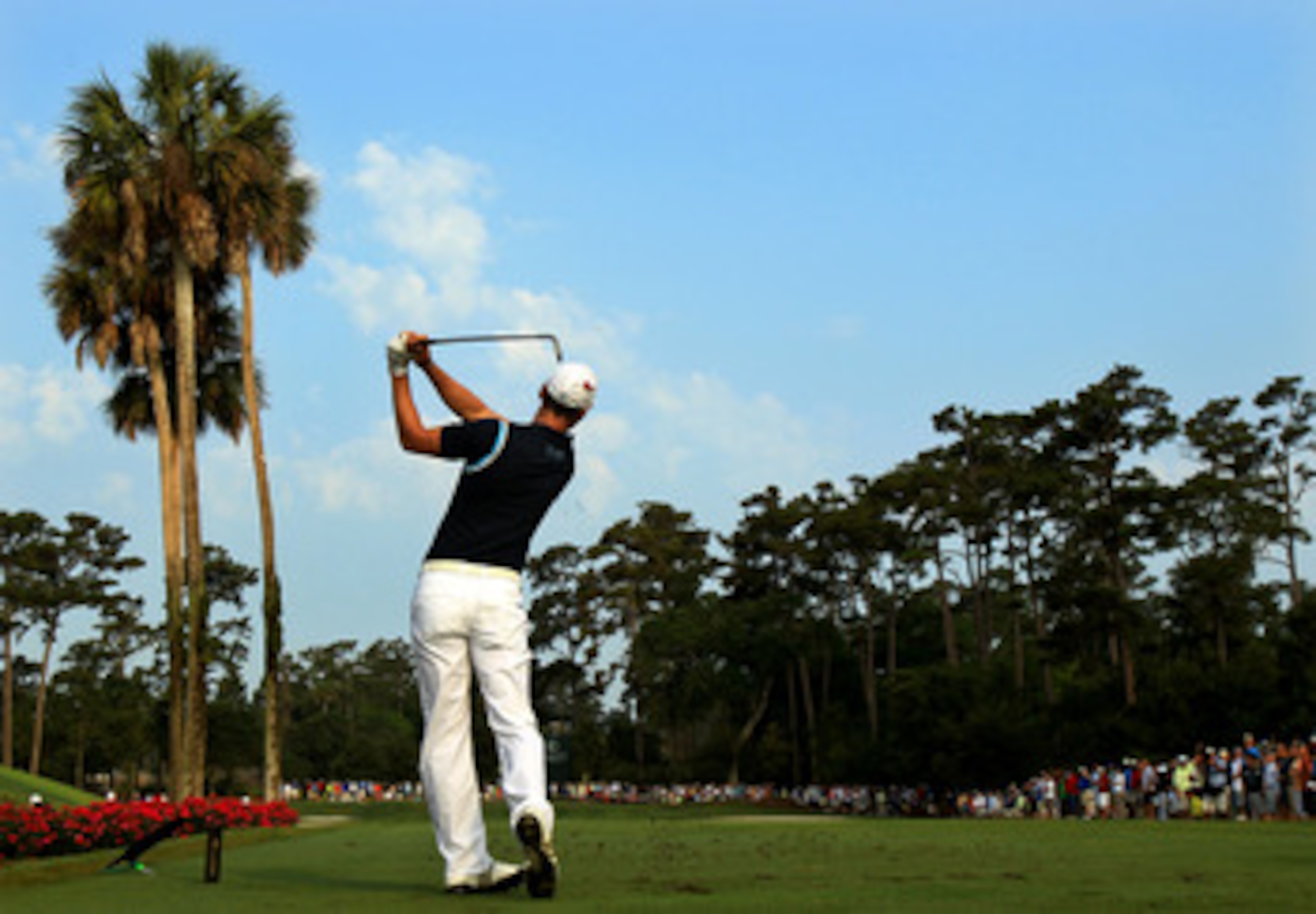 PONTE VEDRA BEACH, FL - MAY 12: Martin Kaymer of Germany hits his tee shot on the third hole during the first round of THE PLAYERS Championship held at THE PLAYERS Stadium course at TPC Sawgrass on May 12, 2011 in Ponte Vedra Beach, Florida. (Photo by S PONTE VEDRA BEACH, FL - MAY 12: Martin Kaymer of Germany hits his tee shot on the third hole during the first round of THE PLAYERS Championship held at THE PLAYERS Stadium course at TPC Sawgrass on May 12, 2011 in Ponte Vedra Beach, Florida. (Photo by S