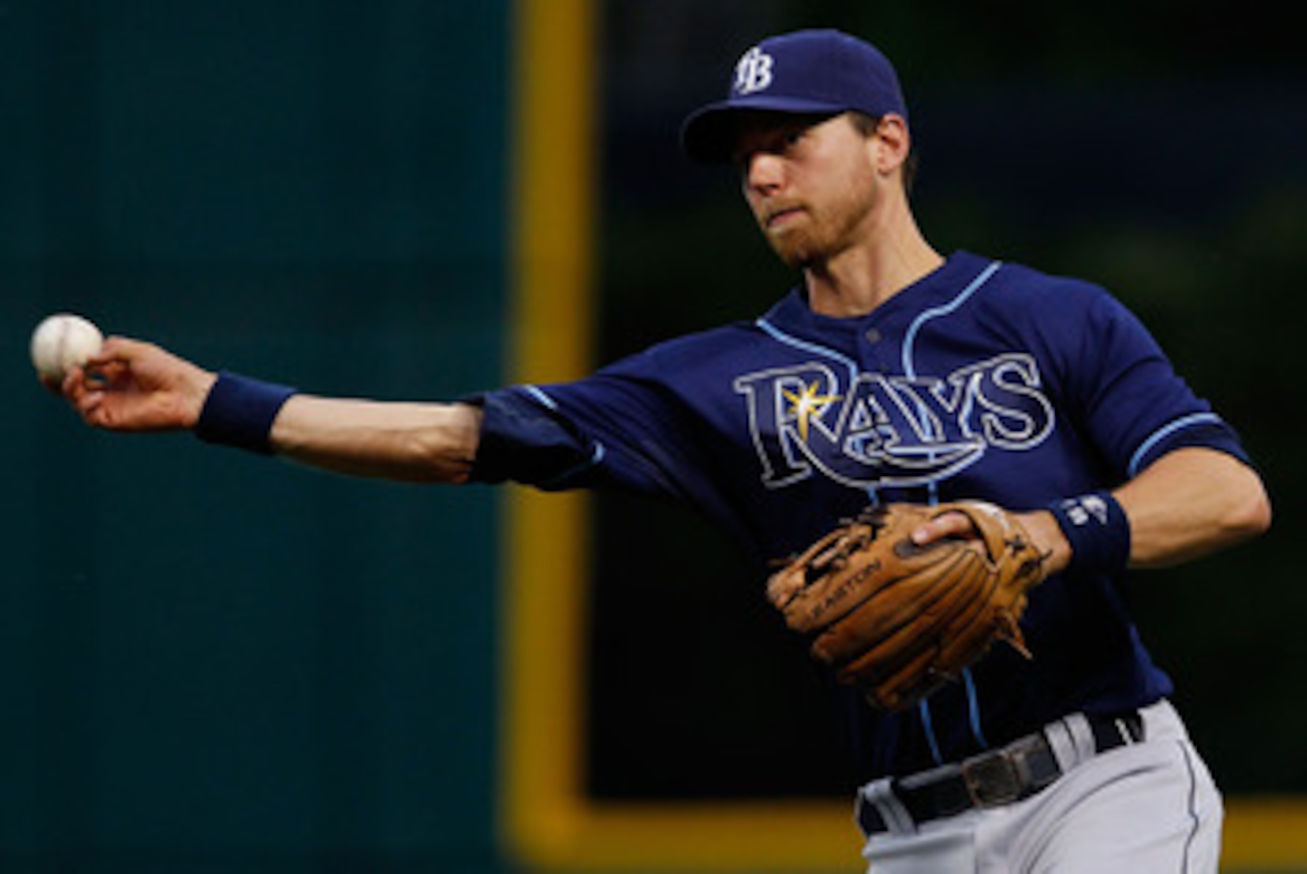 CLEVELAND - MAY 11:  Ben Zobrist #18 of the Tampa Bay Rays throws to first base during the game against the Cleveland Indians on May 11, 2011 at Progressive Field in Cleveland, Ohio.  (Photo by Jared Wickerham/Getty Images)