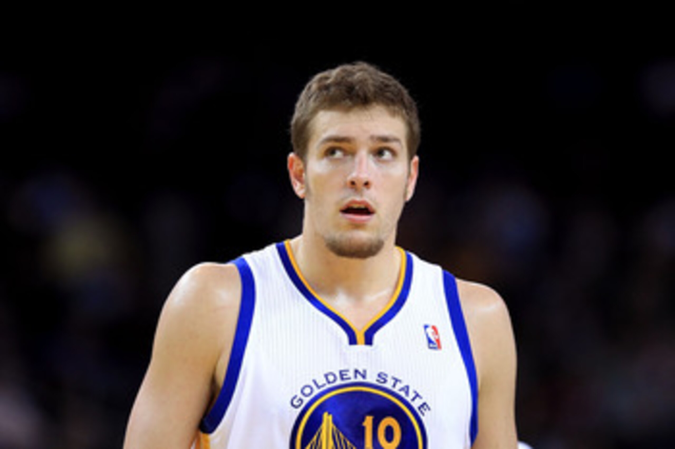 OAKLAND, CA - DECEMBER 14:  David Lee #10 of the Golden State Warriors in action against the Minnesota Timberwolves at Oracle Arena on December 14, 2010 in Oakland, California.  NOTE TO USER: User expressly acknowledges and agrees that, by downloading and