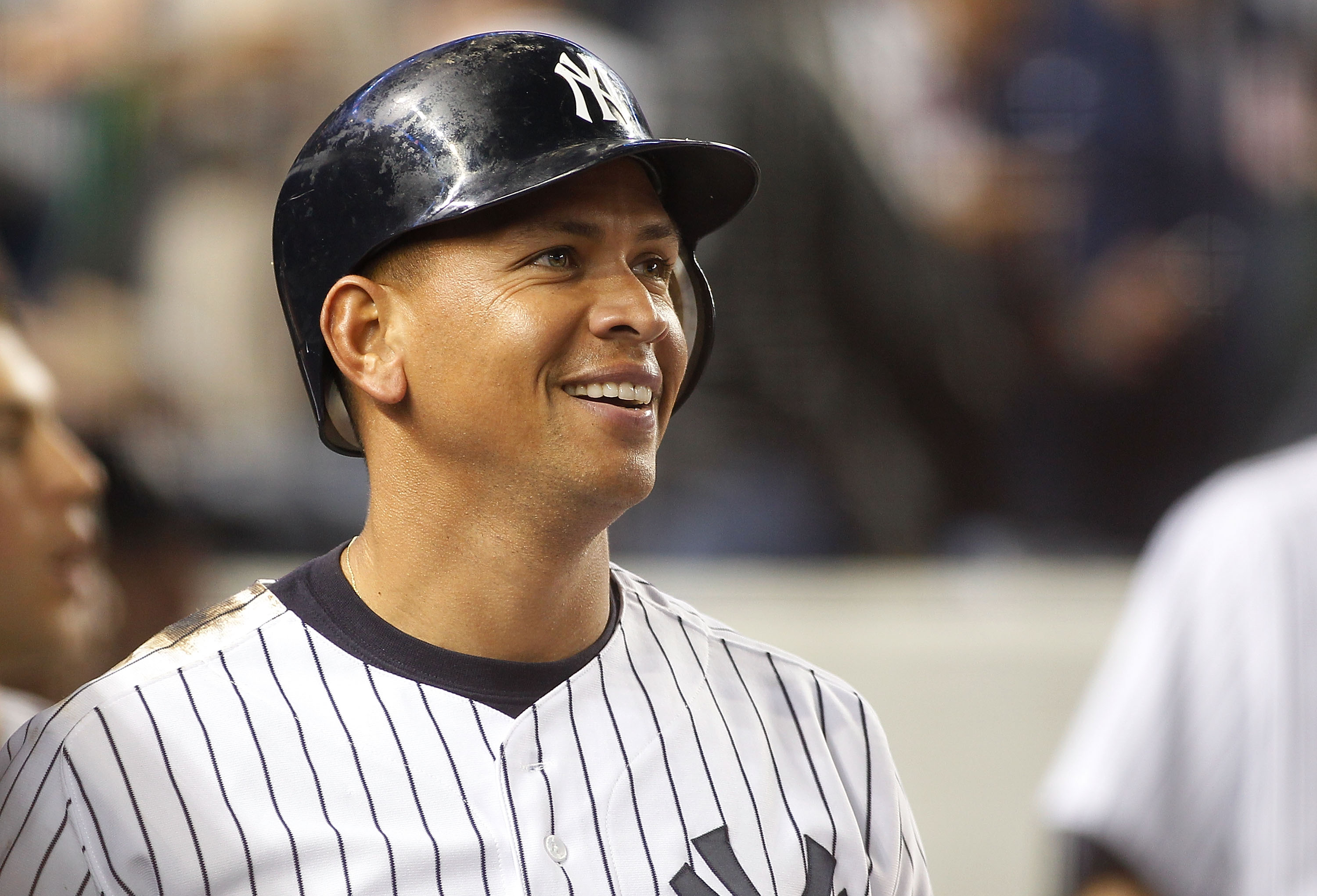NEW YORK - MAY 21:  Alex Rodriguez #13 of the New York Yankees looks on from the bench after hitting a solo home run in the bottom of the sixth inning against the New York Mets on May 21, 2011 at Yankee Stadium in the Bronx borough of New York City.  (Pho