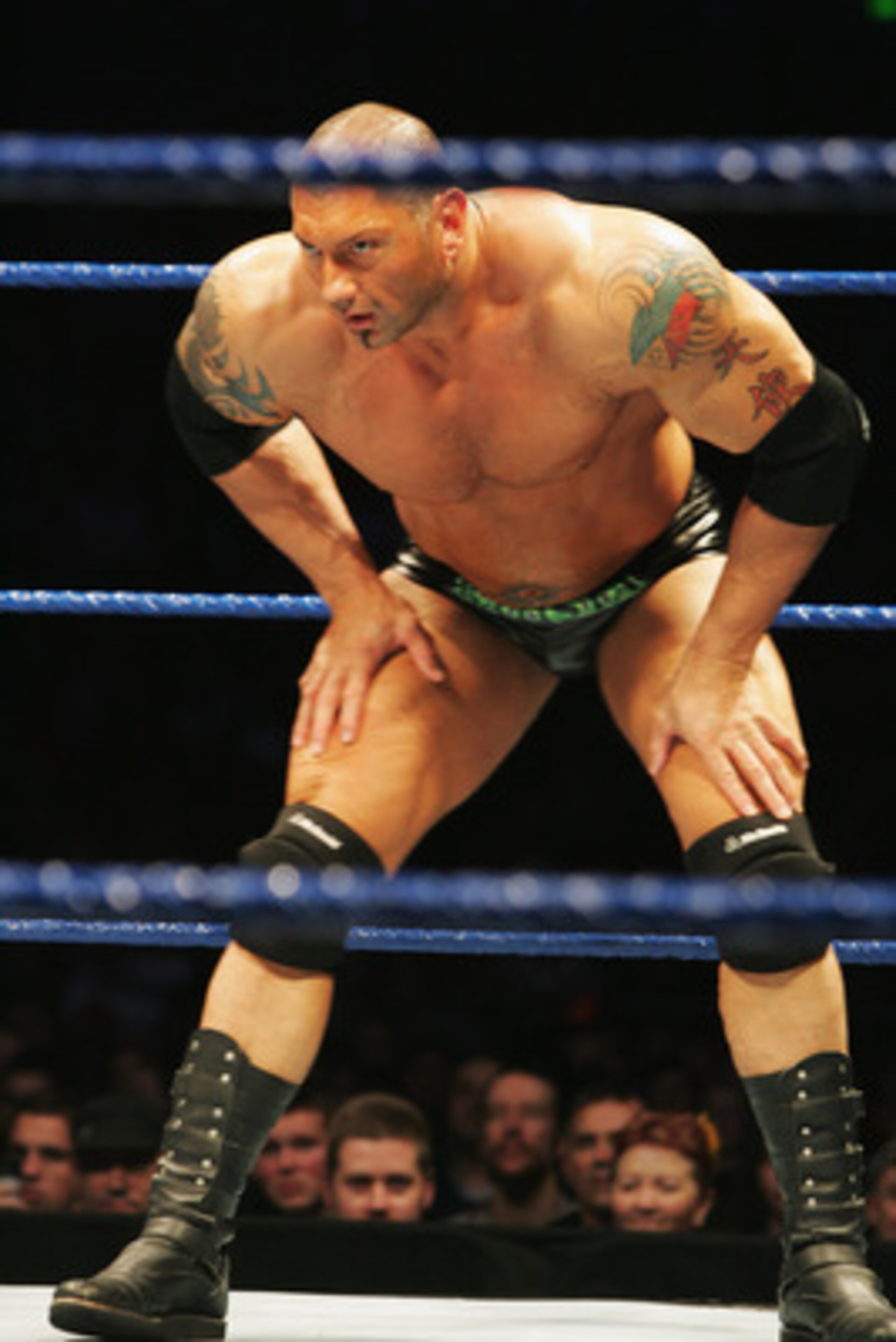 SYDNEY, AUSTRALIA - JUNE 15:  Batista stands in the ring during WWE Smackdown at Acer Arena on June 15, 2008 in Sydney, Australia.  (Photo by Gaye Gerard/Getty Images)