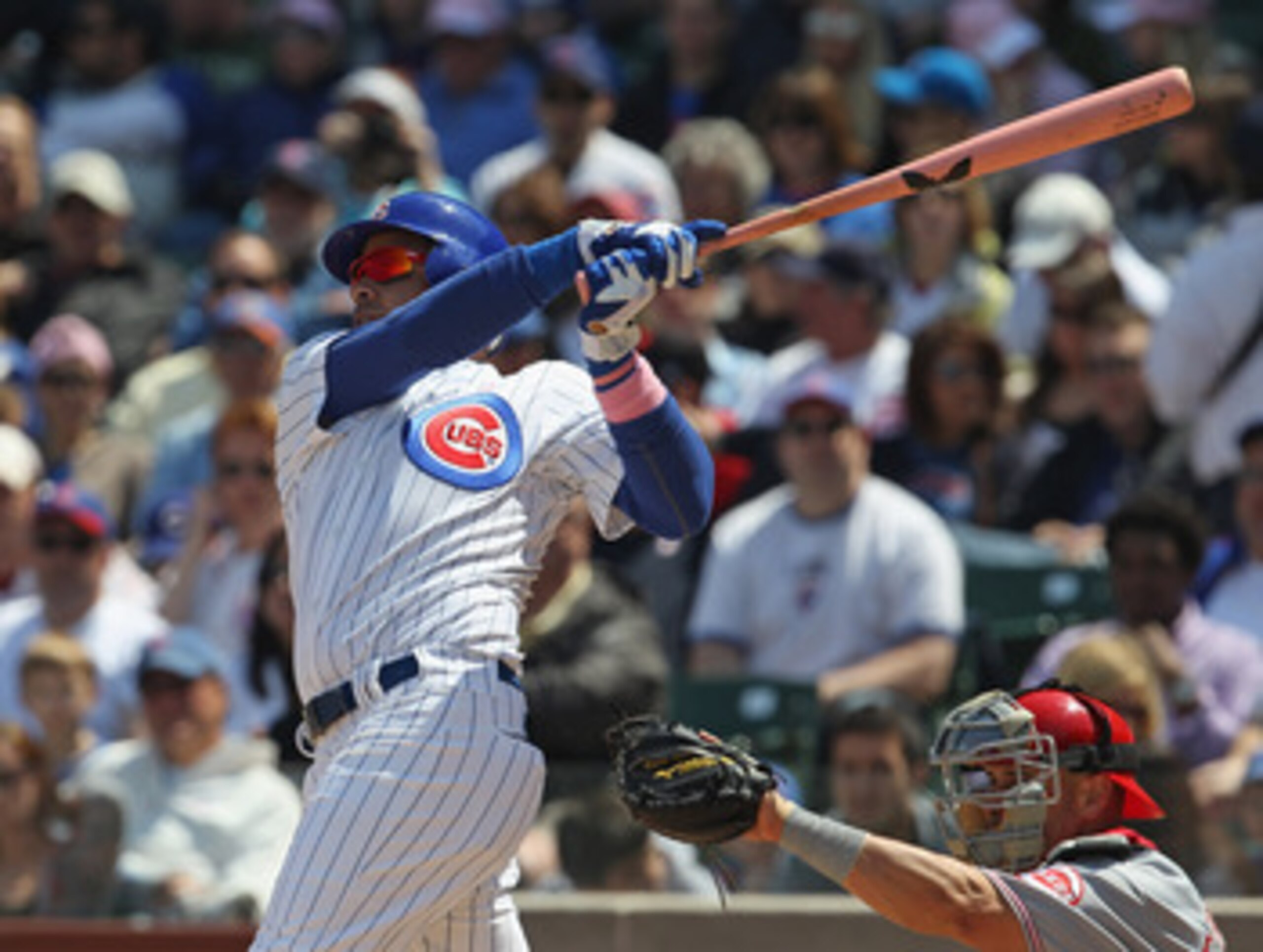 CHICAGO, IL - MAY 08: Aramis Ramirez #16 of the Chicago Cubs takes a swing against the Cincinnati Reds at Wrigley Field on May 8, 2011 in Chicago, Illinois. The Reds defeated the Cubs 2-0. (Photo by Jonathan Daniel/Getty Images)