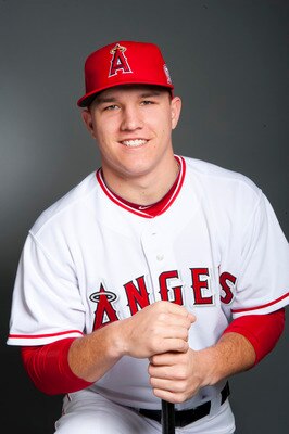 TEMPE, AZ - FEBRUARY 21: Mike Trout #90 of the Los Angeles Angels of Anaheim poses during their photo day at Tempe Diablo Stadium on February 21, 2011 in Tempe, Arizona.  (Photo by Rob Tringali/Getty Images)