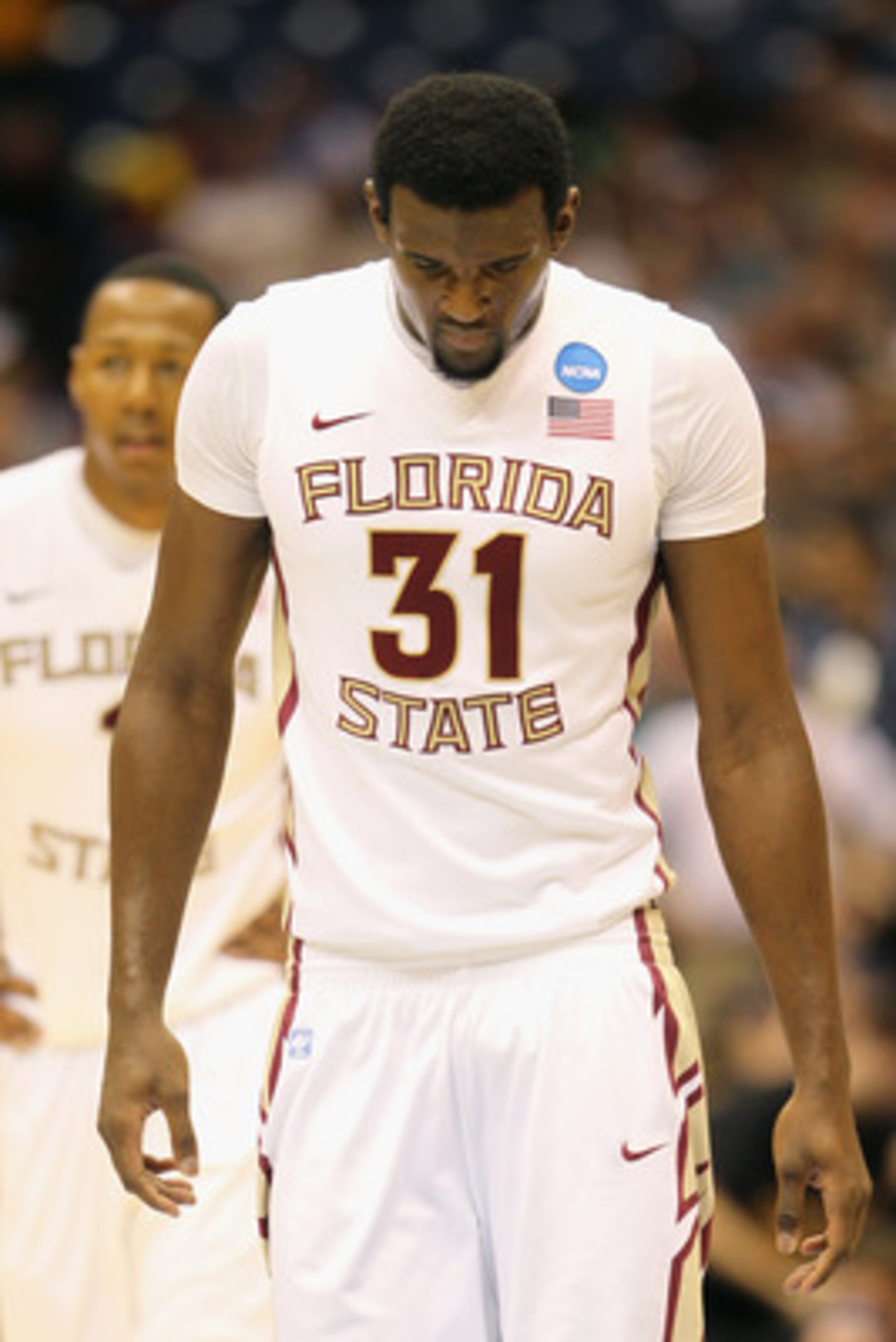 SAN ANTONIO, TX - MARCH 25:  Chris Singleton #31 of the Florida State Seminoles reacts during the southwest regional of the 2011 NCAA men's basketball tournament against the Virginia Commonwealth Rams at the Alamodome on March 25, 2011 in San Antonio, Tex