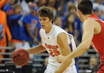 GAINESVILLE, FL - NOVEMBER 16: Forward Chandler Parsons #25  of the Florida Gators plays against the Ohio State Buckeyes November 16, 2010 at the Stephen C. O'Connell Center in Gainesville, Florida.  (Photo by Al Messerschmidt/Getty Images)