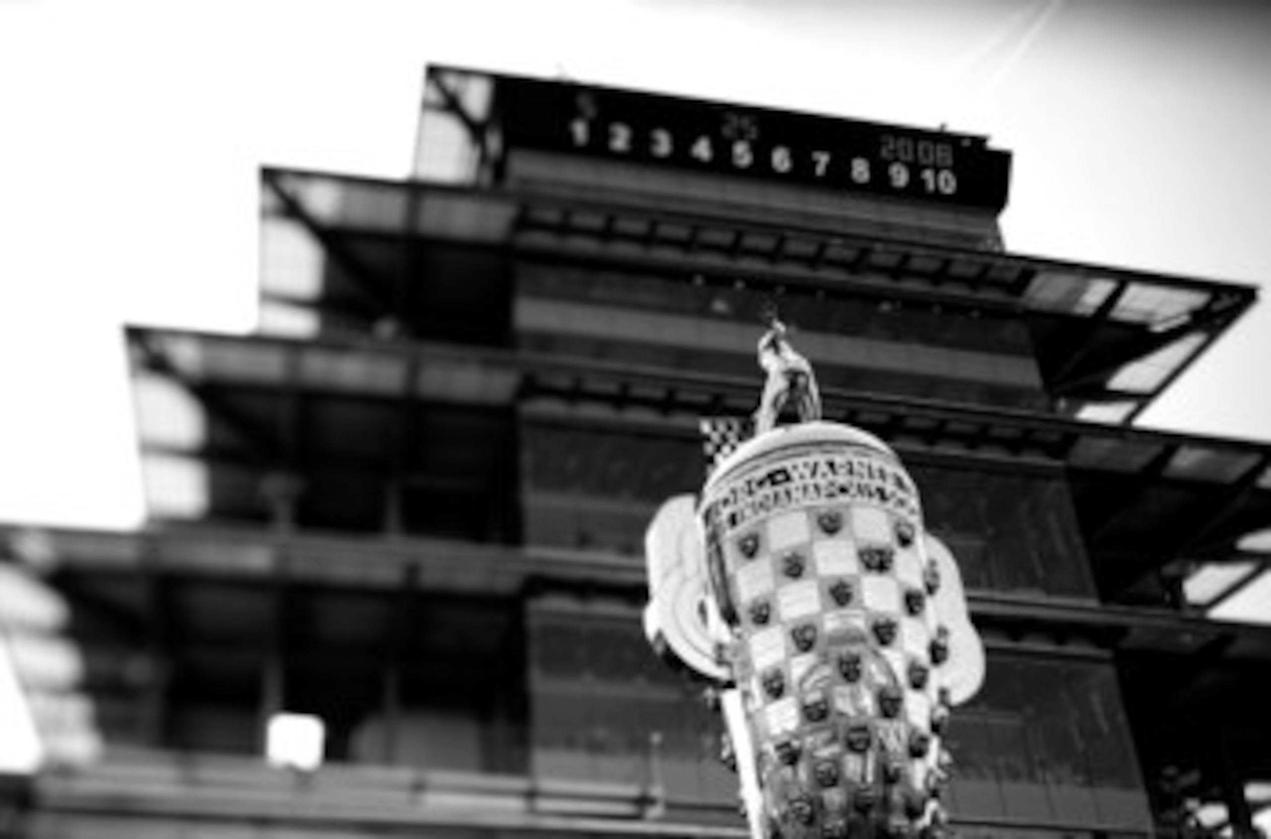 INDIANAPOLIS - MAY 25: The Borg-Warner Trophy sits on pit lane before the start of the IndyCar Series 92nd running of the Indianapolis 500 at Indianapolis Motor Speedway on May 25, 2008 in Indianapolis, Indiana. (Photo by Jonathan Ferrey/Getty Images) INDIANAPOLIS - MAY 25: The Borg-Warner Trophy sits on pit lane before the start of the IndyCar Series 92nd running of the Indianapolis 500 at Indianapolis Motor Speedway on May 25, 2008 in Indianapolis, Indiana. (Photo by Jonathan Ferrey/Getty Images)