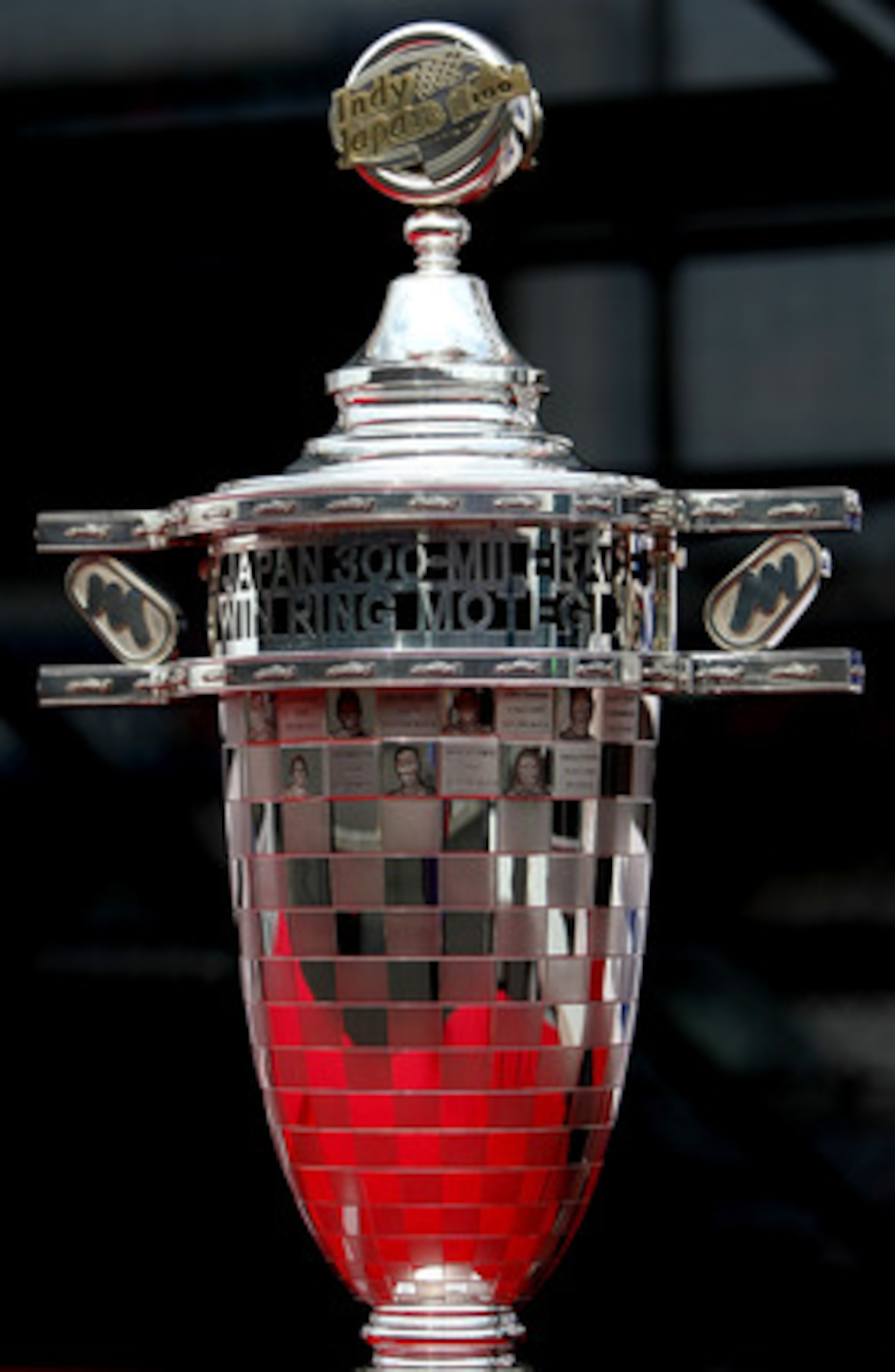 MOTEGI, JAPAN - SEPTEMBER 19: A view of the trophy during the IndyCar Series Indy Japan 300 on September 19, 2010 at Twin Ring Motegi in Motegi, Japan. (Photo by Jonathan Ferrey/Getty Images) MOTEGI, JAPAN - SEPTEMBER 19: A view of the trophy during the IndyCar Series Indy Japan 300 on September 19, 2010 at Twin Ring Motegi in Motegi, Japan. (Photo by Jonathan Ferrey/Getty Images)