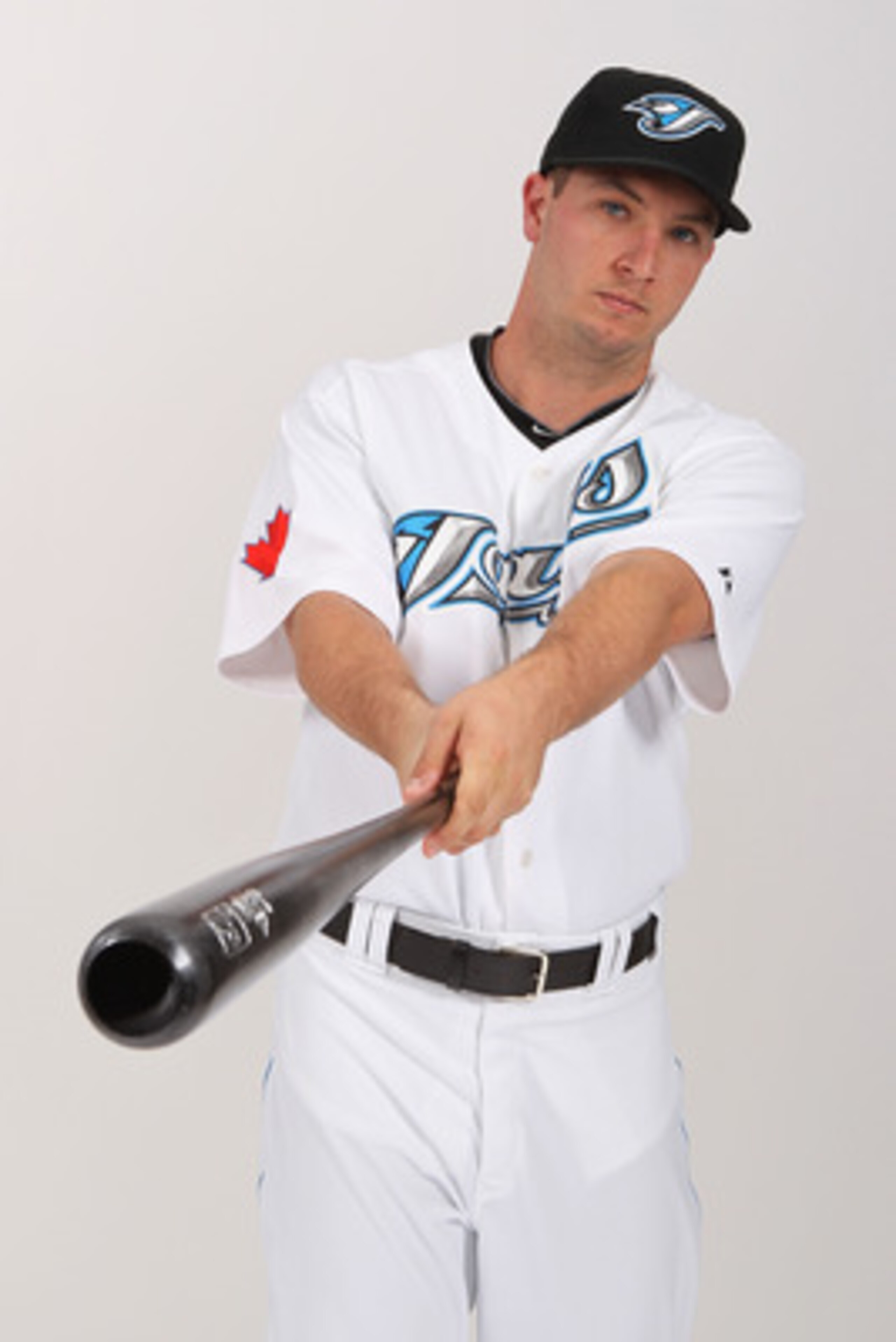 DUNEDIN, FL - FEBRUARY 20:  David Cooper #28 of the Toronto Blue Jays poses during photo day at Florida Auto Exchange Stadium on February 20, 2011 in Dunedin, Florida.  (Photo by Nick Laham/Getty Images)