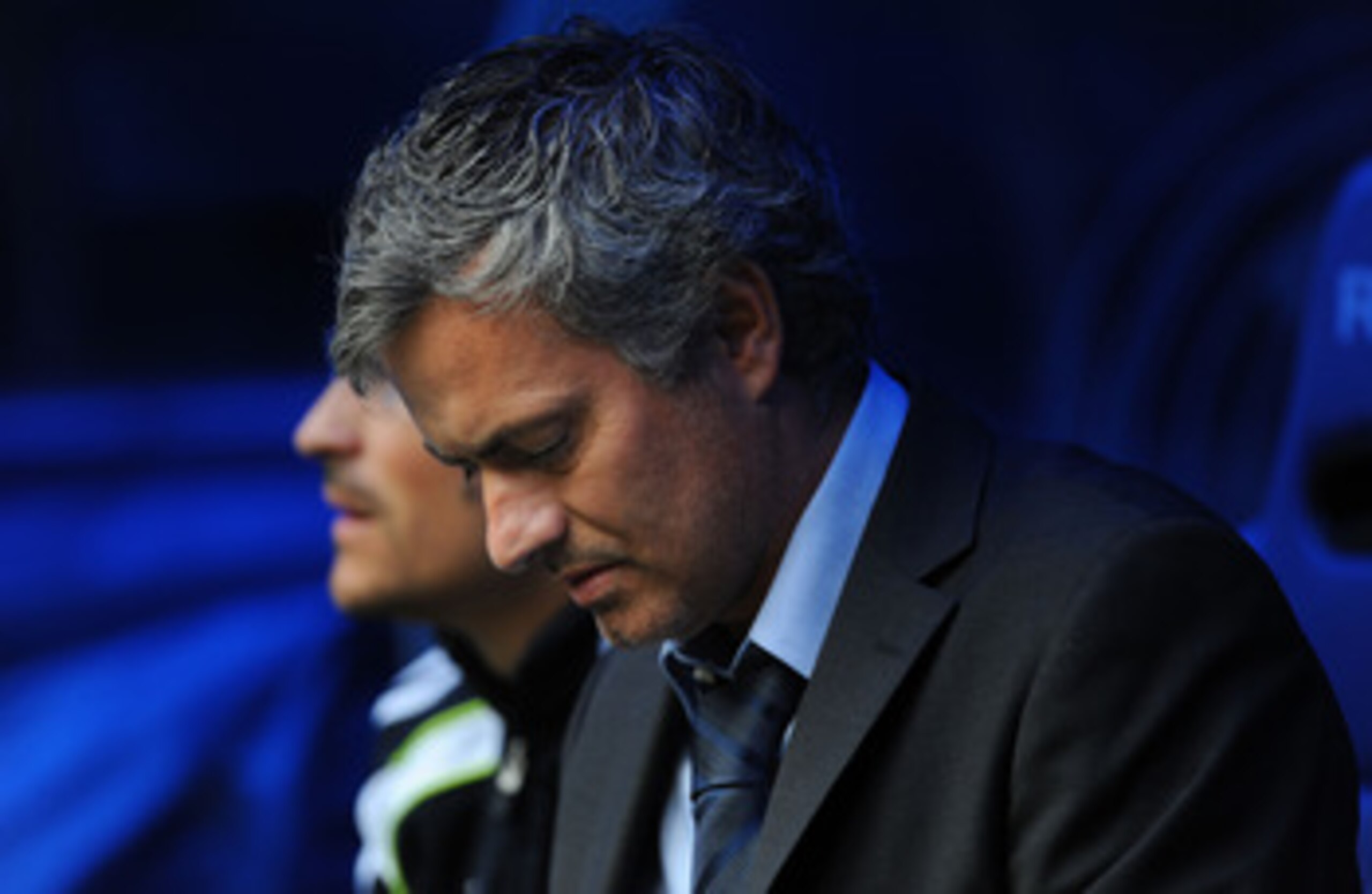 MADRID, SPAIN - APRIL 30: Head coach of Real Madrid Jose Mourinho looks down before the start of the La Liga match between Real Madrid and Real Zaragona at Estadio Santiago Bernabeu on April 30, 2011 in Madrid, Spain. (Photo by Denis Doyle/Getty Images) MADRID, SPAIN - APRIL 30: Head coach of Real Madrid Jose Mourinho looks down before the start of the La Liga match between Real Madrid and Real Zaragona at Estadio Santiago Bernabeu on April 30, 2011 in Madrid, Spain. (Photo by Denis Doyle/Getty Images)