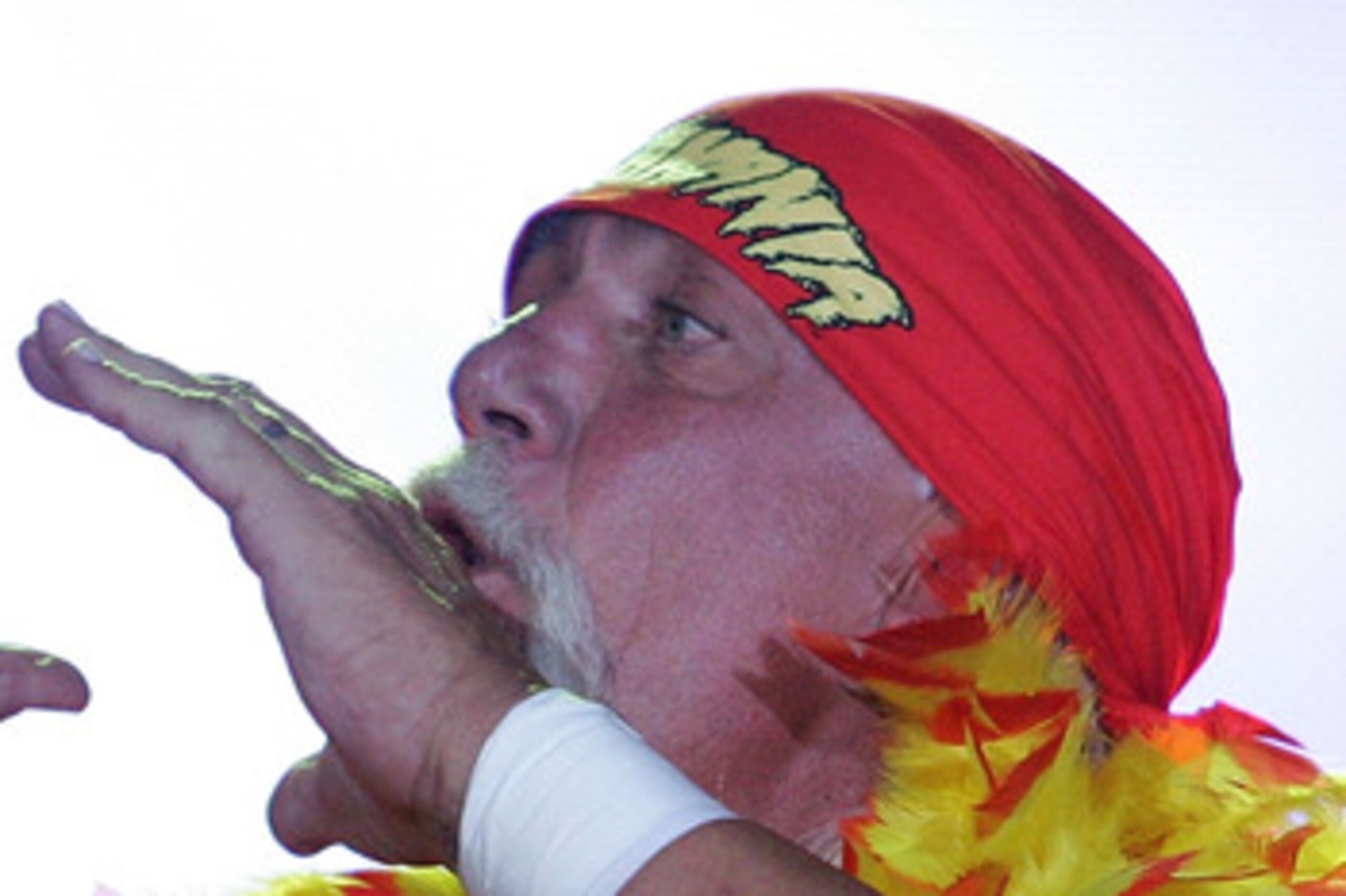 PERTH, AUSTRALIA - NOVEMBER 24:  Hulk Hogan enters the stage prior to his bout against Rick Flair during the Hulkamania Tour at the Burswood Dome on November 24, 2009 in Perth, Australia.  (Photo by Paul Kane/Getty Images)