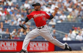 NEW YORK - JUNE 12: Wesley Wright #53 of the Houston Astros throws a pitch during the game against the New York Yankees on June 12, 2010 at Yankee Stadium in the Bronx borough of New York City. (Photo by Mike Stobe/Getty Images)