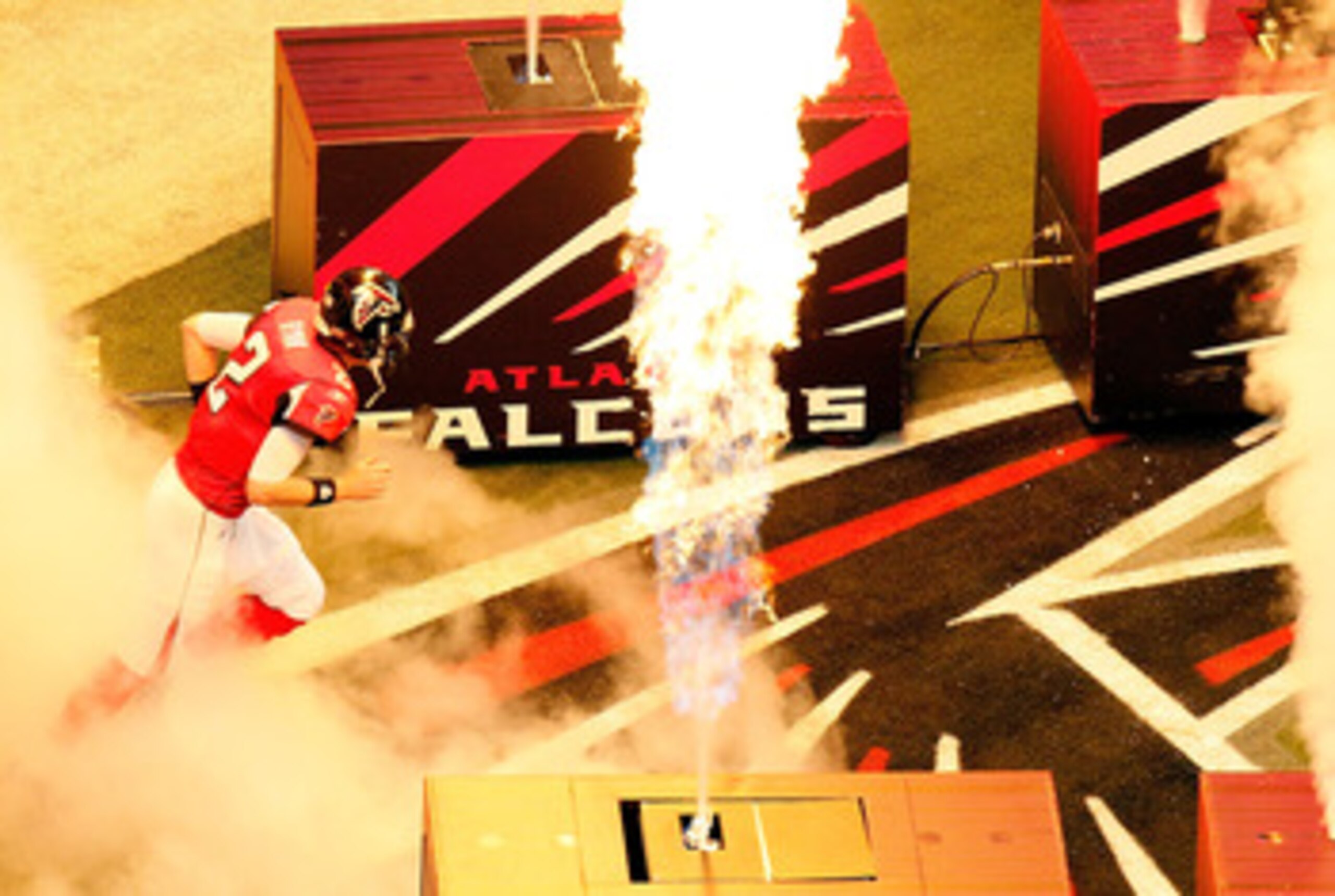 ATLANTA, GA - JANUARY 15: Matt Ryan #2 of the Atlanta Falcons runs onto the field during player introductions against the Green Bay Packers during their 2011 NFC divisional playoff game at Georgia Dome on January 15, 2011 in Atlanta, Georgia. (Photo by ATLANTA, GA - JANUARY 15: Matt Ryan #2 of the Atlanta Falcons runs onto the field during player introductions against the Green Bay Packers during their 2011 NFC divisional playoff game at Georgia Dome on January 15, 2011 in Atlanta, Georgia. (Photo by