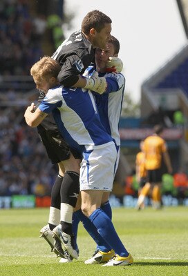 BIRMINGHAM, ENGLAND - MAY 01: Seb Larsson of Birmingham City celebrates scoring a goal during the Barclays Premier League match between Birmingham City and Wolverhampton Wanderers at St Andrew's on May 1, 2011 in Birmingham, England. (Photo by Ian Walto BIRMINGHAM, ENGLAND - MAY 01: Seb Larsson of Birmingham City celebrates scoring a goal during the Barclays Premier League match between Birmingham City and Wolverhampton Wanderers at St Andrew's on May 1, 2011 in Birmingham, England. (Photo by Ian Walto