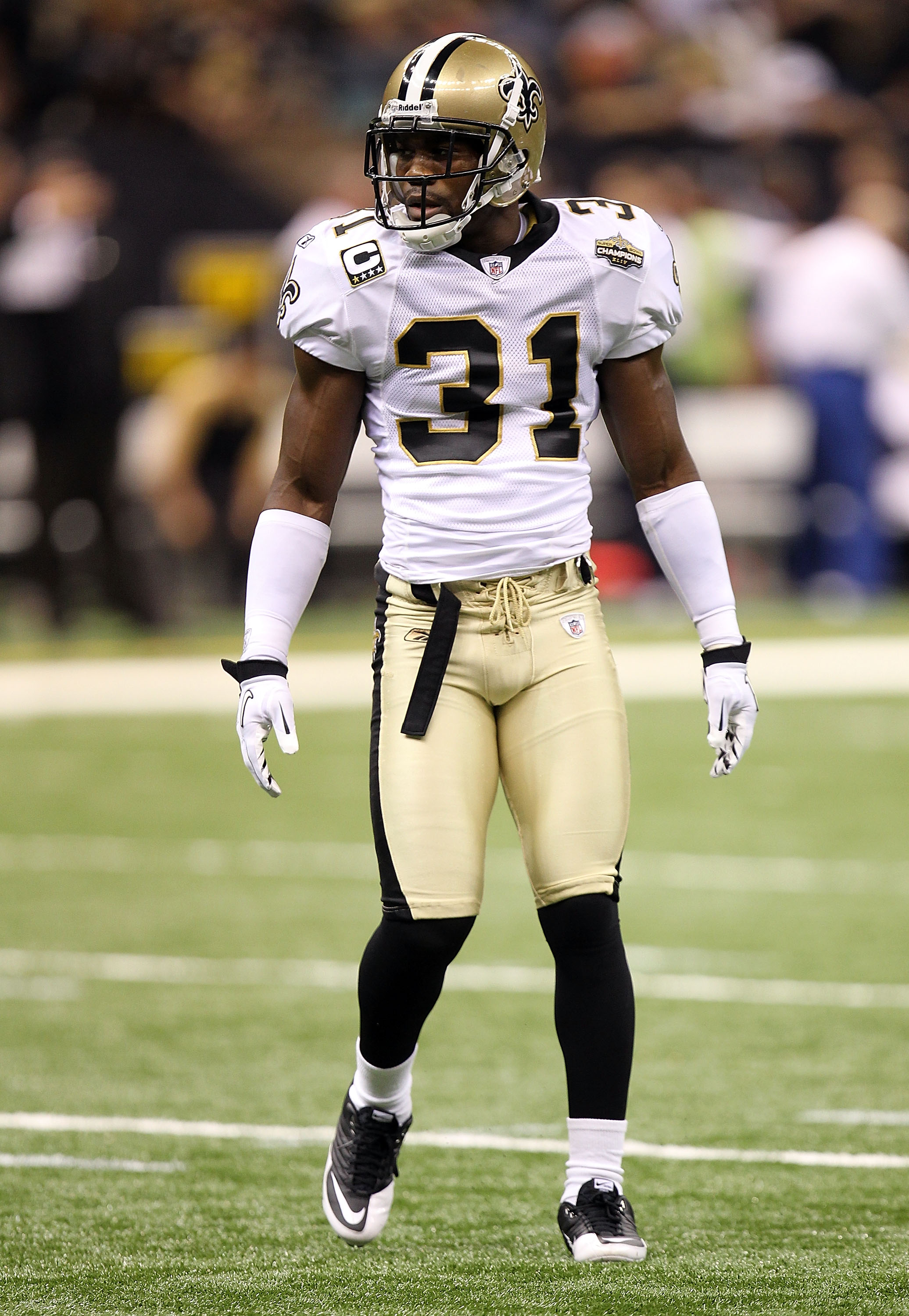 NEW ORLEANS - SEPTEMBER 09:  Pierson Prioleau #31 of the New Orleans Saints at Louisiana Superdome on September 9, 2010 in New Orleans, Louisiana.  (Photo by Ronald Martinez/Getty Images)