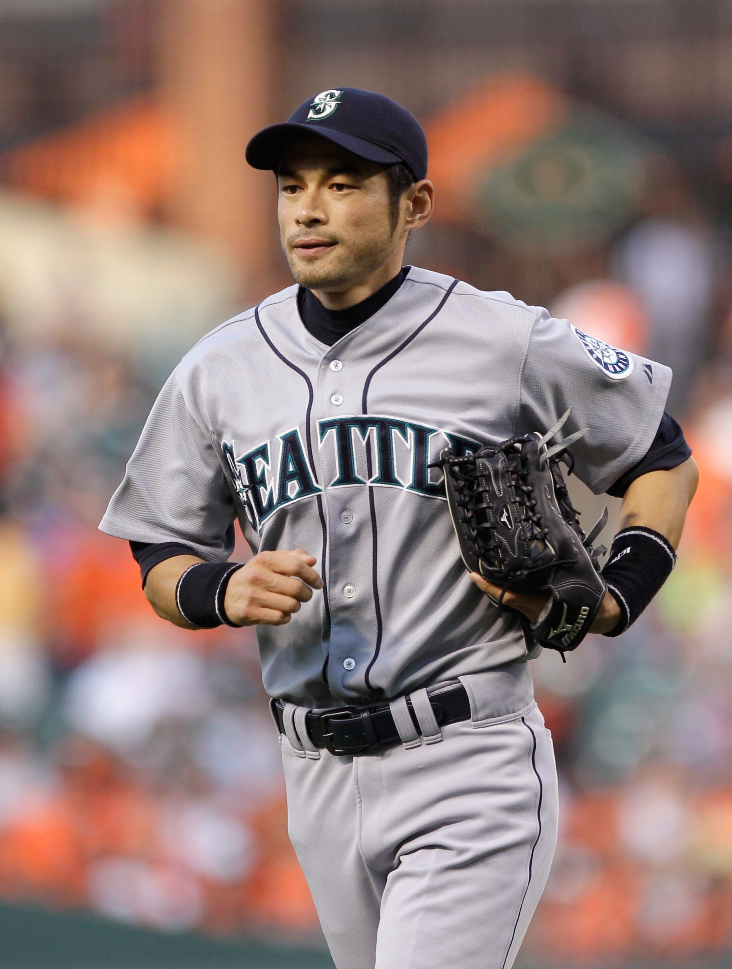 BALTIMORE, MD - MAY 12:  Ichiro Suzuki #51 of the Seattle Mariners in action against the Baltimore Orioles at Oriole Park at Camden Yards on May 12, 2011 in Baltimore, Maryland.  (Photo by Rob Carr/Getty Images)
