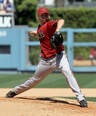 LOS ANGELES, CA - MAY 15:  Ian Kennedy #31 of the Arizona Diamondbacks throws a pitch against the Los Angeles Dodgers on May 15, 2011 at Dodger Stadium in Los Angeles, California. The Diamondbacks won 4-1.  (Photo by Stephen Dunn/Getty Images)