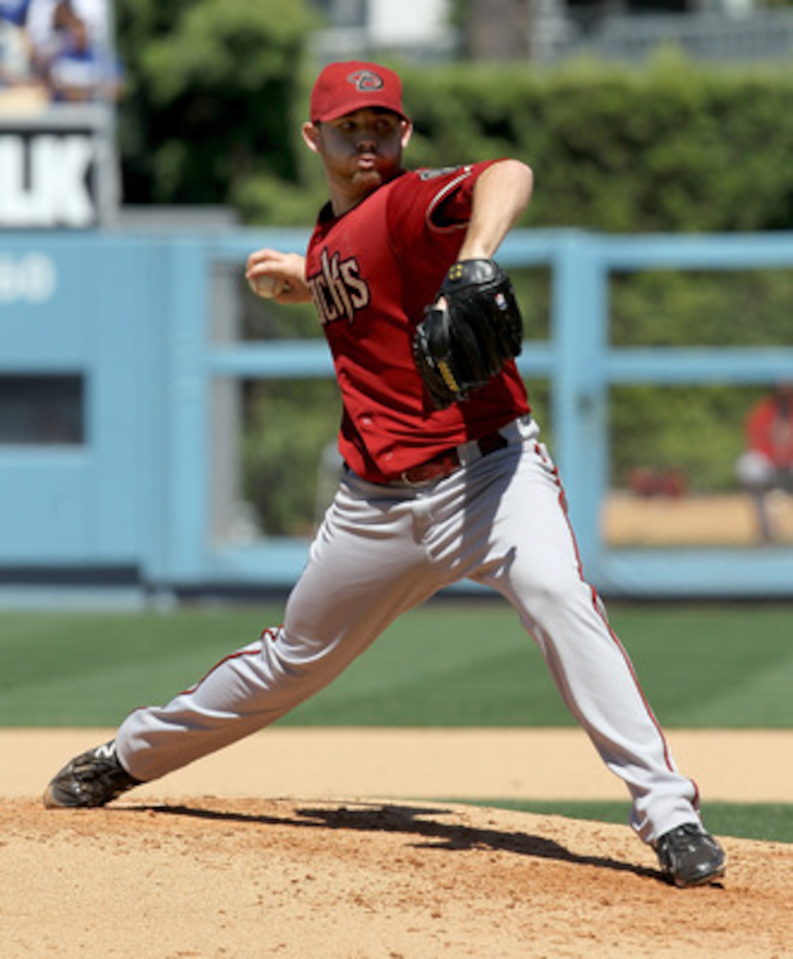 LOS ANGELES, CA - MAY 15:  Ian Kennedy #31 of the Arizona Diamondbacks throws a pitch against the Los Angeles Dodgers on May 15, 2011 at Dodger Stadium in Los Angeles, California. The Diamondbacks won 4-1.  (Photo by Stephen Dunn/Getty Images)
