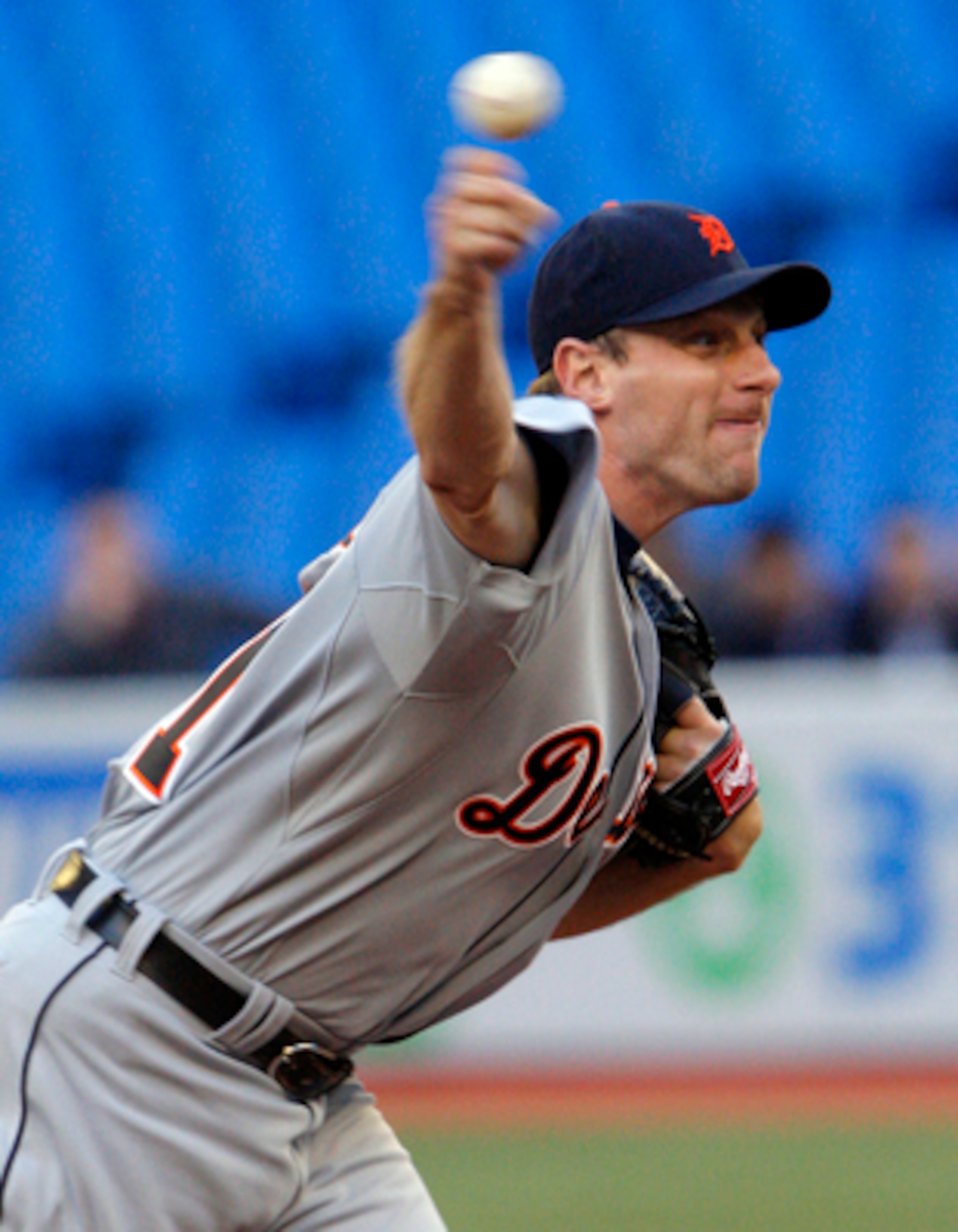 TORONTO, CANADA - MAY 9: Max Scherzer #37 of the Detroit Tigers throws during MLB action against the Toronto Blue Jays at the Rogers Centre May 9, 2011 in Toronto, Ontario, Canada. (Photo by Abelimages/Getty Images)