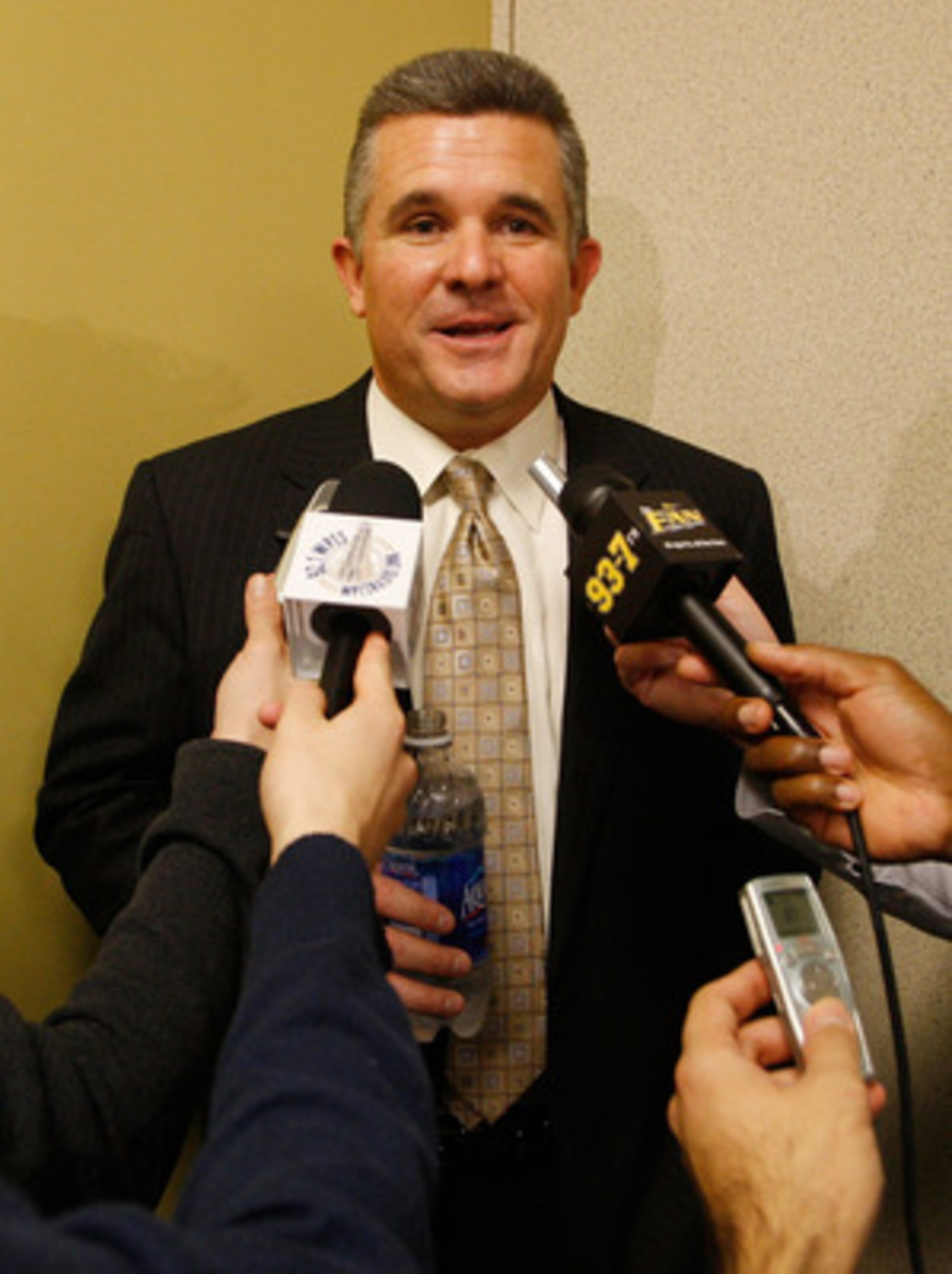 PITTSBURGH, PA  - JANUARY 11:  The new University of Pittsburgh head football coach Todd Graham speaks to the media during a press conference at the University of Pittsburgh Panthers South Side training facility on January 11, 2011 in Pittsburgh, Pennsylv