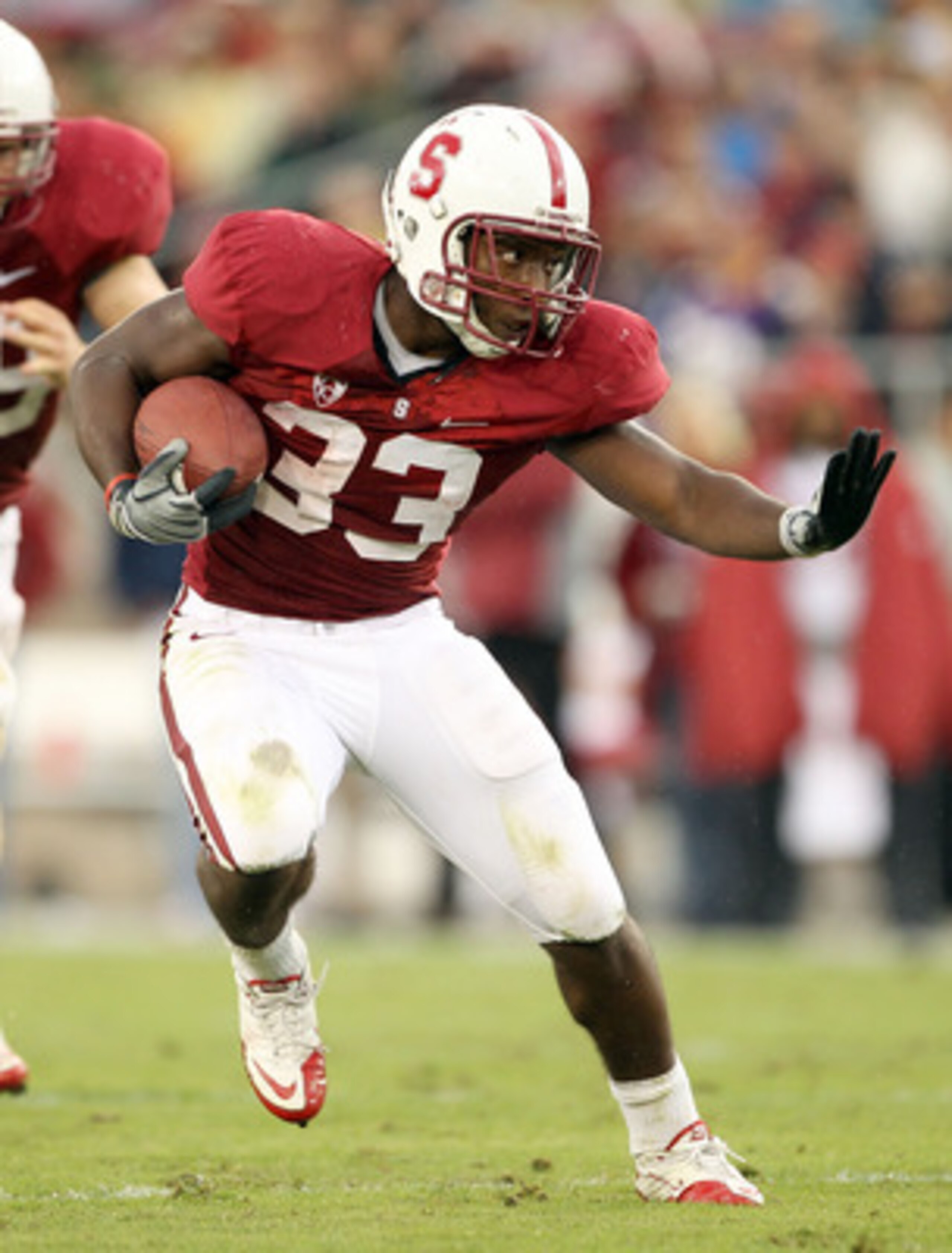 PALO ALTO, CA - OCTOBER 23: Stepfan Taylor #33 of the Stanford Cardinal runs the ball against the Washington State Cougars at Stanford Stadium on October 23, 2010 in Palo Alto, California. (Photo by Ezra Shaw/Getty Images) PALO ALTO, CA - OCTOBER 23: Stepfan Taylor #33 of the Stanford Cardinal runs the ball against the Washington State Cougars at Stanford Stadium on October 23, 2010 in Palo Alto, California. (Photo by Ezra Shaw/Getty Images)