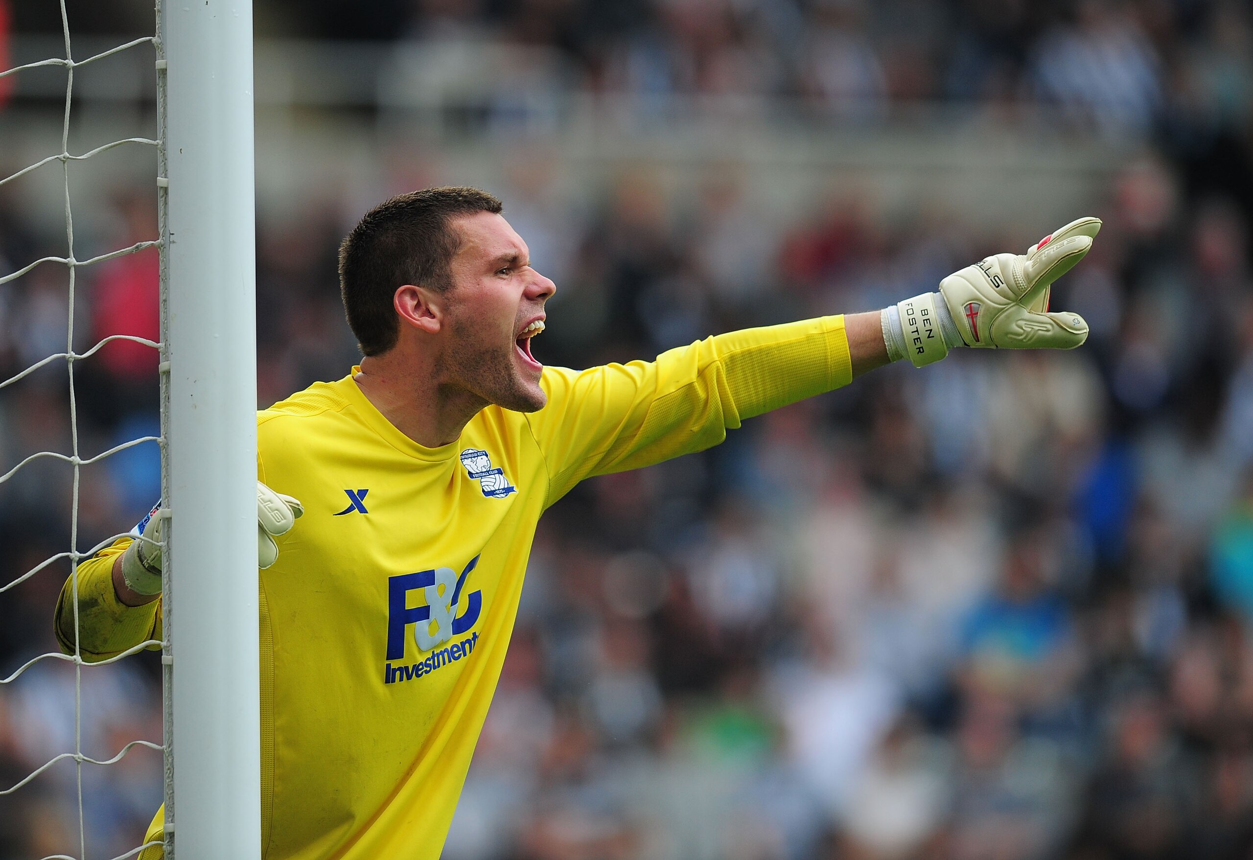 NEWCASTLE UPON TYNE, ENGLAND - MAY 07:  Birmingham City keeper Ben Foster in action during the Premier League game between Newcastle United and Birmingham City at St James' Park on May 7, 2011 in Newcastle upon Tyne, England.  (Photo by Stu Forster/Getty
