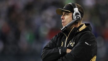 SEATTLE, WA - JANUARY 08:  Head coach Sean Payton of the New Orleans Saints looks on as he takes on the Seattle Seahawks during the 2011 NFC wild-card playoff game at Qwest Field on January 8, 2011 in Seattle, Washington.  (Photo by Jonathan Ferrey/Getty