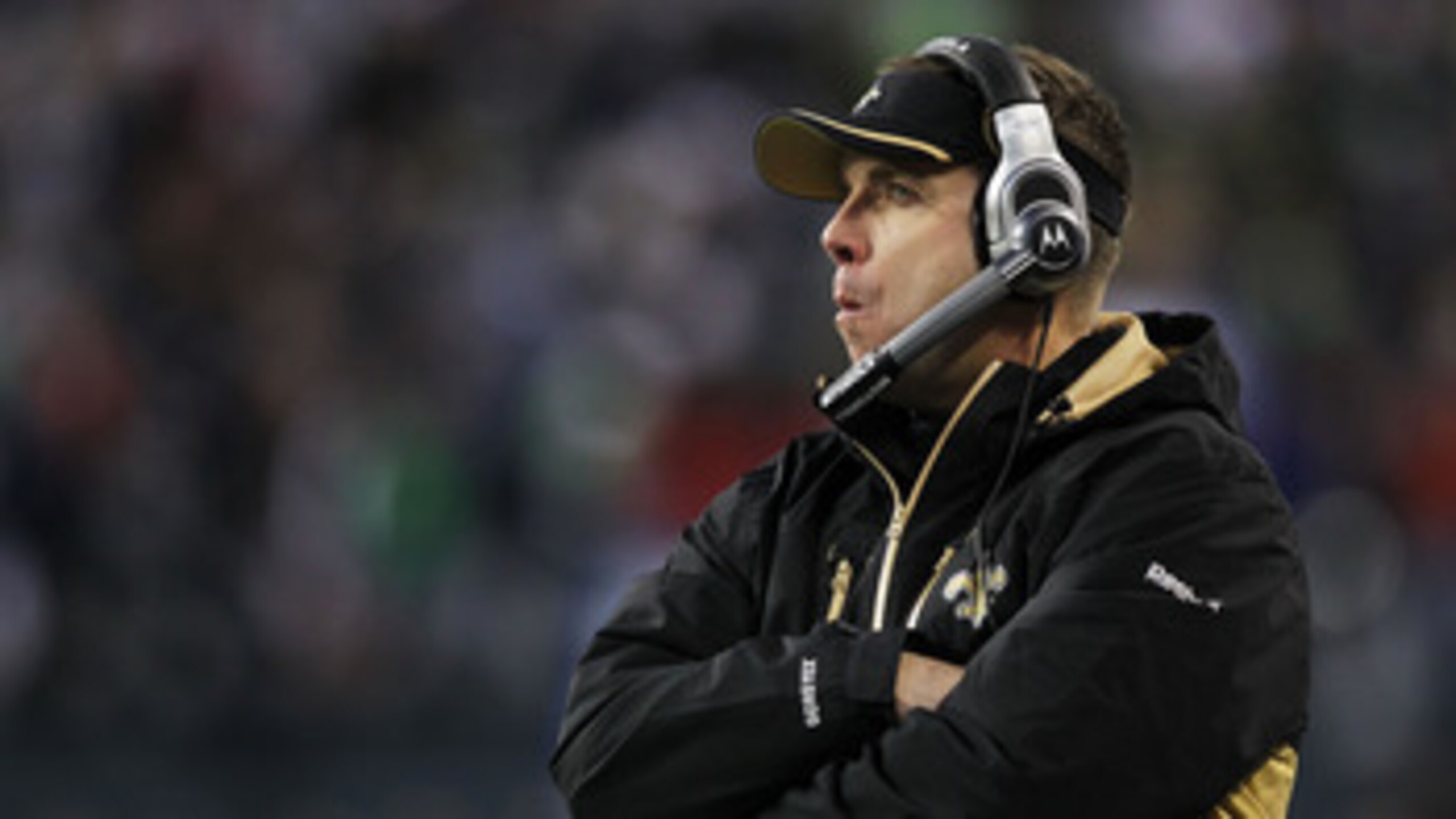 SEATTLE, WA - JANUARY 08:  Head coach Sean Payton of the New Orleans Saints looks on as he takes on the Seattle Seahawks during the 2011 NFC wild-card playoff game at Qwest Field on January 8, 2011 in Seattle, Washington.  (Photo by Jonathan Ferrey/Getty