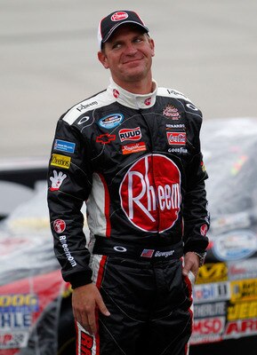 DOVER, DE - MAY 14: Clint Bowyer, driver of the #33 Rheem Heating, Cooling & Water Heating Chevrolet, stands on pit road during a red flag stoppage in the NASCAR Nationwide Series 5-hour ENERGY 200 at Dover International Speedway on May 14, 2011 in Dover,