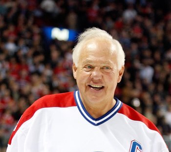 MONTREAL- DECEMBER 4:  Former Montreal Canadien Yvan Cournoyer skates during the Centennial Celebration ceremonies prior to the NHL game between the Montreal Canadiens and Boston Bruins on December 4, 2009 at the Bell Centre in Montreal, Quebec, Canada.