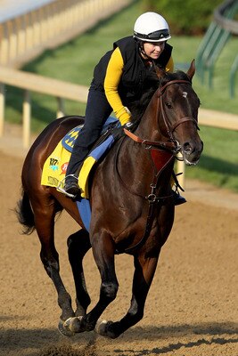 LOUISVILLE, KY - APRIL 30: Midnight Interlude runs during the morning exercise session in preparation for the 137th Kentucky Derby at Churchill Downs on April 30, 2011 in Louisville, Kentucky.  (Photo by Matthew Stockman/Getty Images)