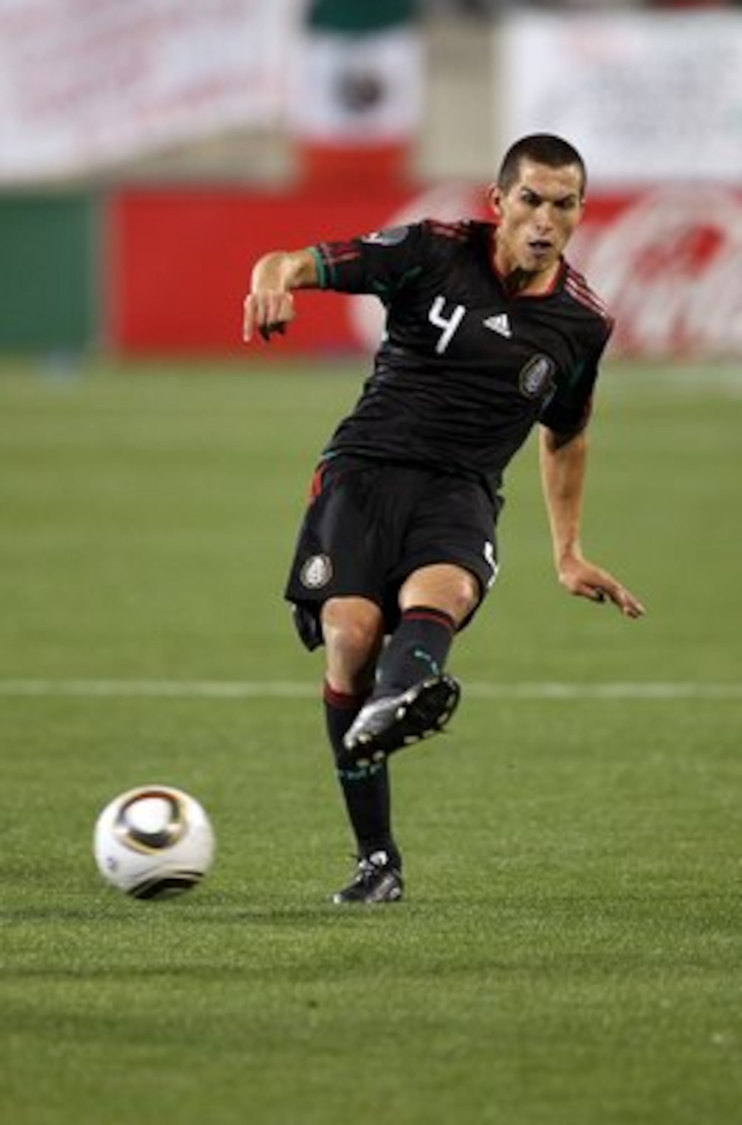 CHARLOTTE, NC - MARCH 24:  Jorge Nilo Torres #4 of Mexico during their game against Iceland at Bank of America Stadium on March 24, 2010 in Charlotte, North Carolina.  (Photo by Streeter Lecka/Getty Images)