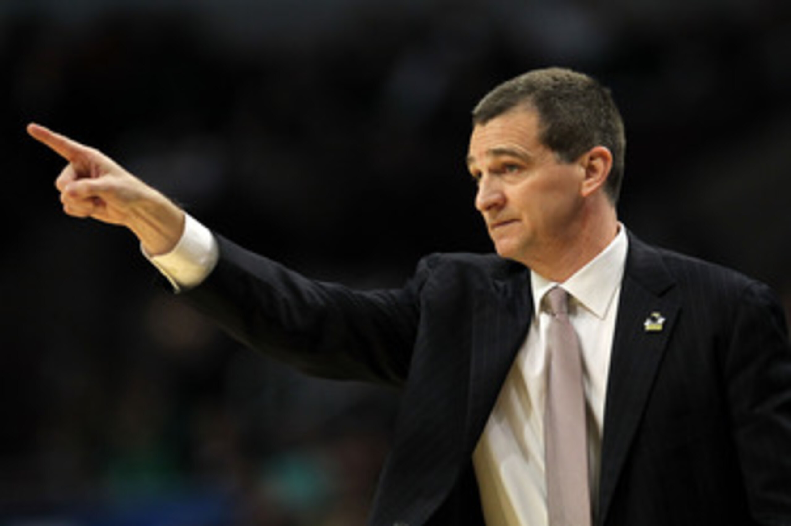 CHICAGO, IL - MARCH 18:  Head coach Mark Turgeon of the Texas A&M Aggies reacts in the first half of the game against the Florida State Seminoles during the second round of the 2011 NCAA men's basketball tournament at the United Center on March 18, 2011 i