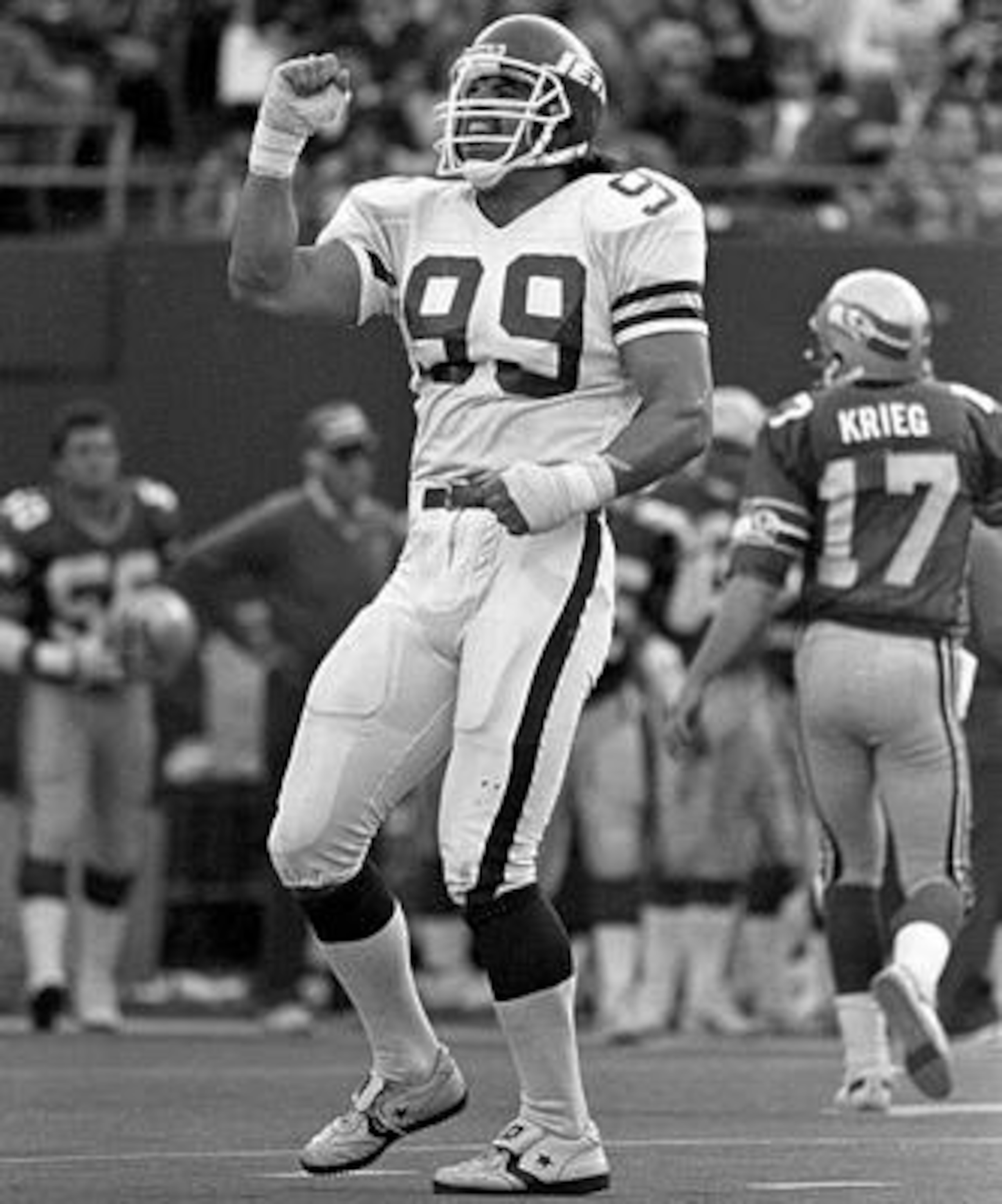 Mark Gastineau doing his famous "Sack Dance".