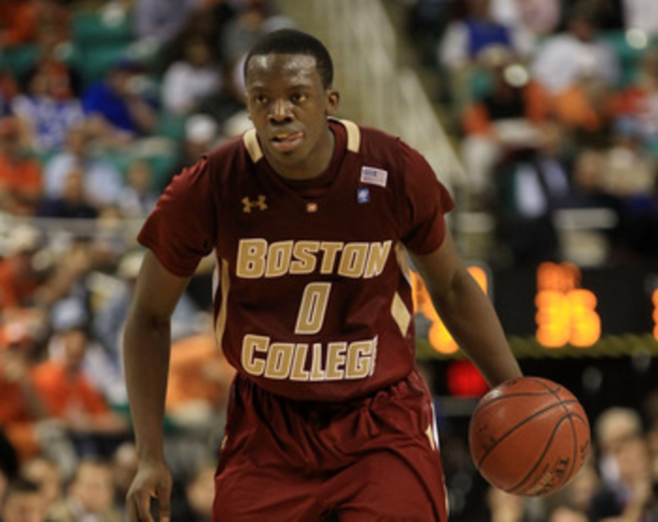 GREENSBORO, NC - MARCH 11: Reggie Jackson #0 of the Boston College Eagles moves the ball against the Clemson Tigers during the second half in the quarterfinals of the 2011 ACC men's basketball tournament at the Greensboro Coliseum on March 11, 2011 in Gr GREENSBORO, NC - MARCH 11: Reggie Jackson #0 of the Boston College Eagles moves the ball against the Clemson Tigers during the second half in the quarterfinals of the 2011 ACC men's basketball tournament at the Greensboro Coliseum on March 11, 2011 in Gr