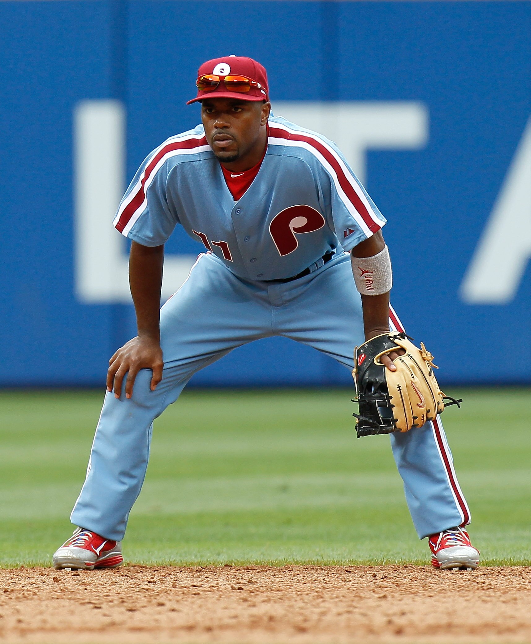ATLANTA, GA - MAY 15:  Jimmy Rollins #11 of the Philadelphia Phillies against the Atlanta Braves at Turner Field on May 15, 2011 in Atlanta, Georgia.  (Photo by Kevin C. Cox/Getty Images)