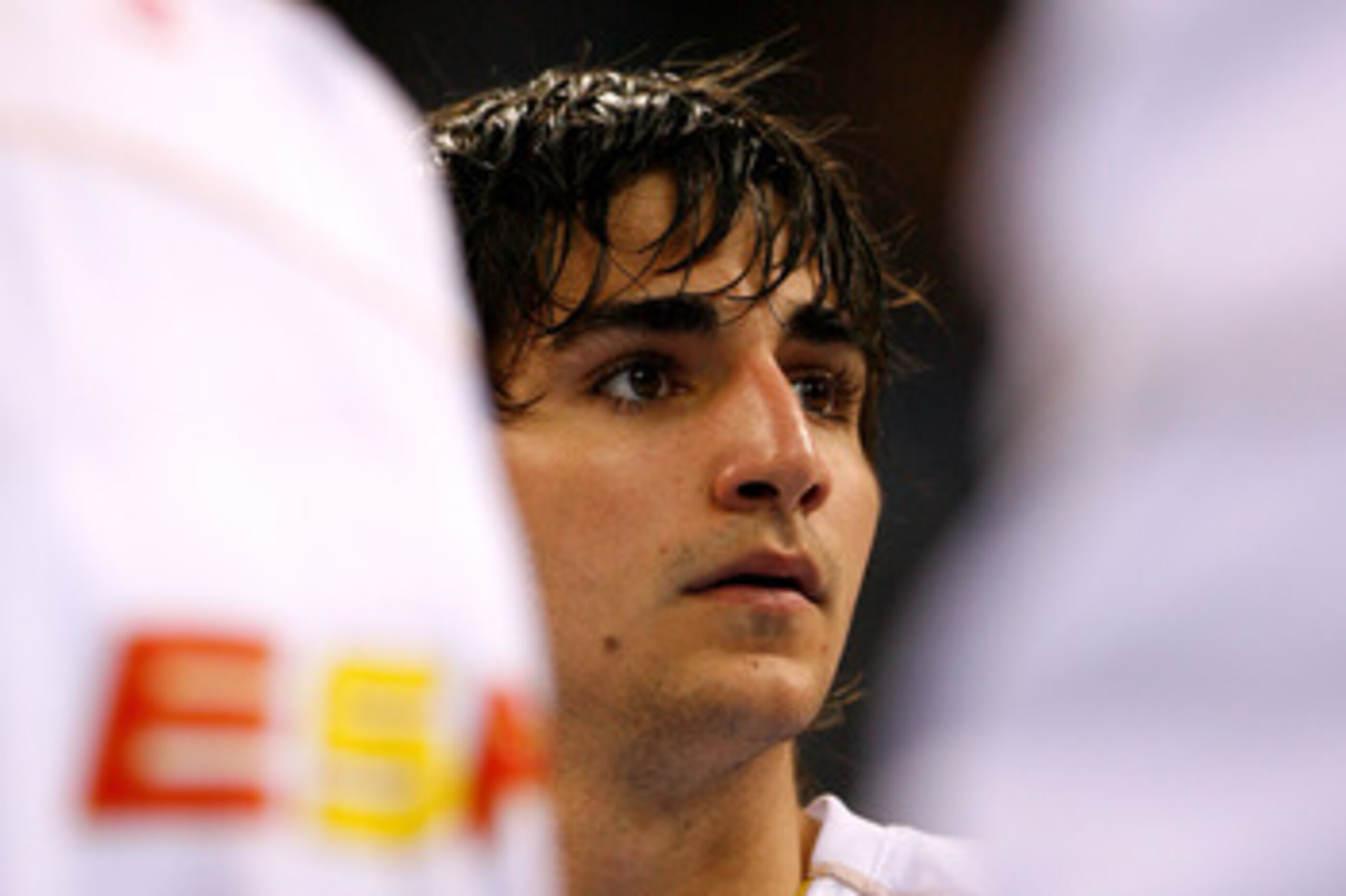 BEIJING - AUGUST 24:  Ricky Rubio #6 of Spain looks across the court in the gold medal game against the United States during Day 16 of the Beijing 2008 Olympic Games at the Beijing Olympic Basketball Gymnasium on August 24, 2008 in Beijing, China.  (Photo